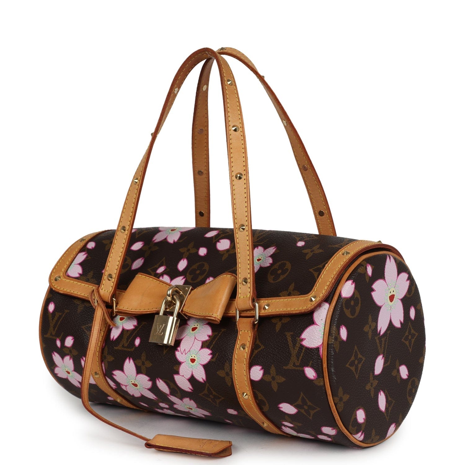 Louis Vuitton Vintage Louis Vuitton x Takashi Murakami Papillon Brown Monogram Cherry Blossom Gold Hardware