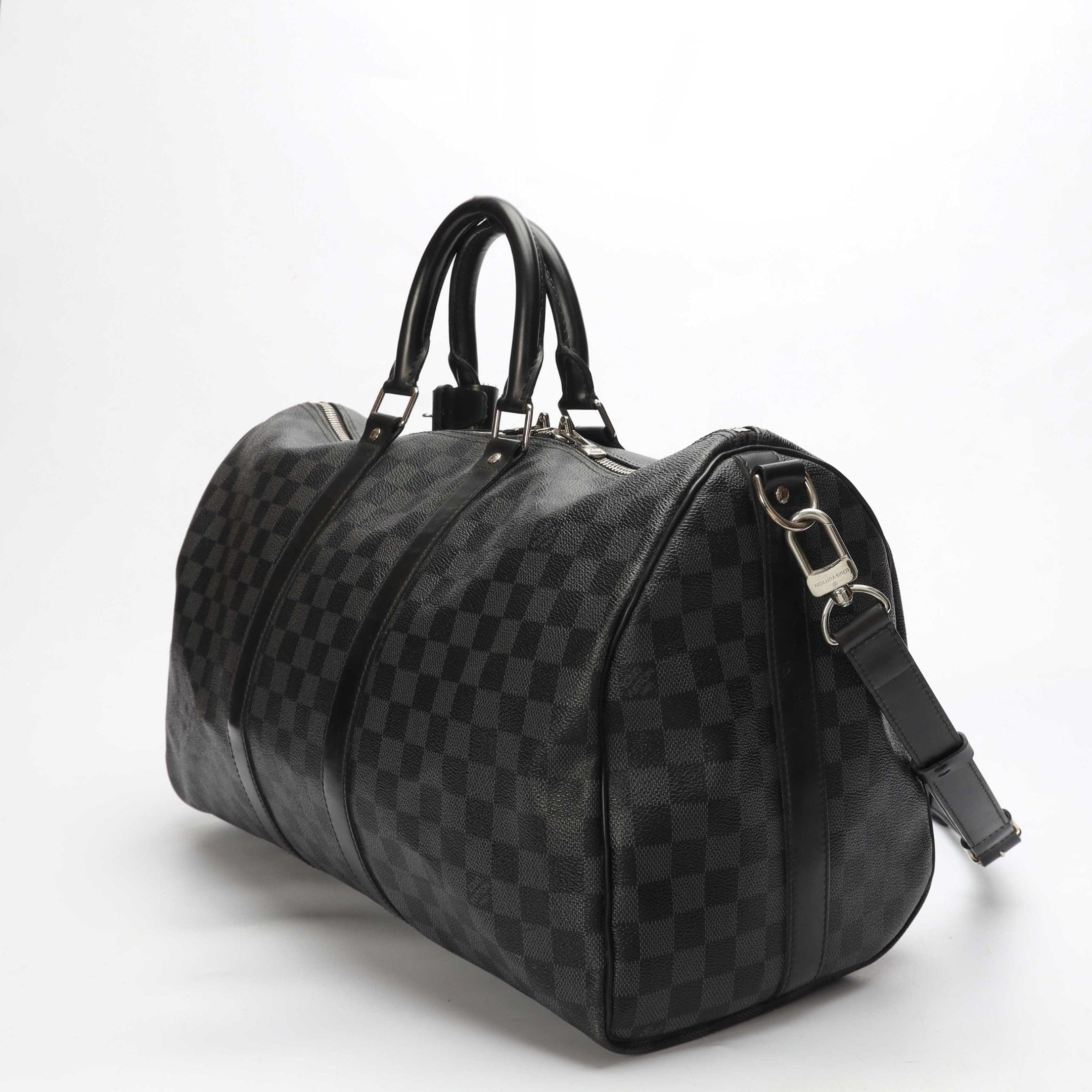 Louis Vuitton Keepall Bandouliere 45 Graphite Canvas Bag