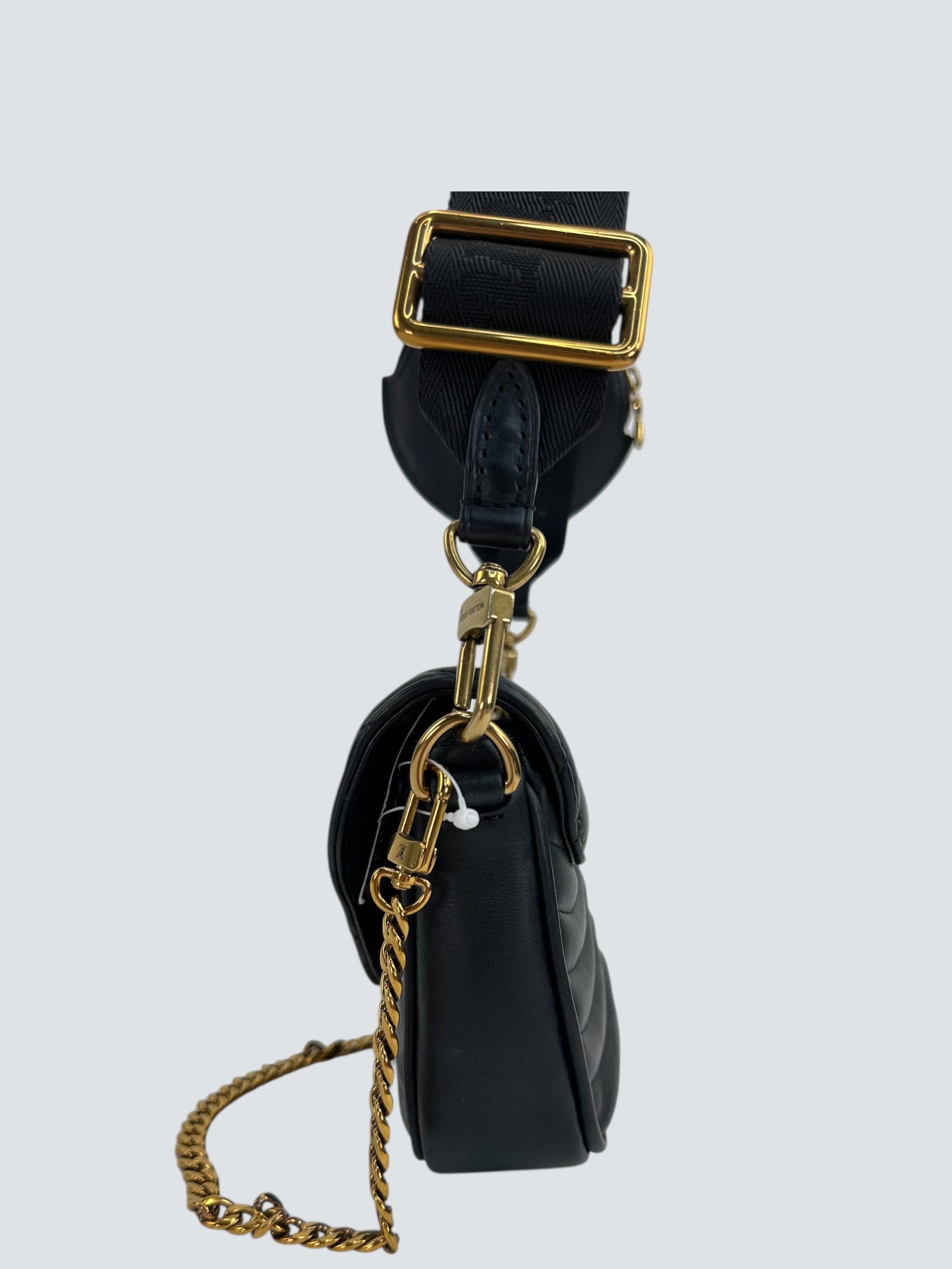 Louis Vuitton Black Leather New Wave Multi Pochette