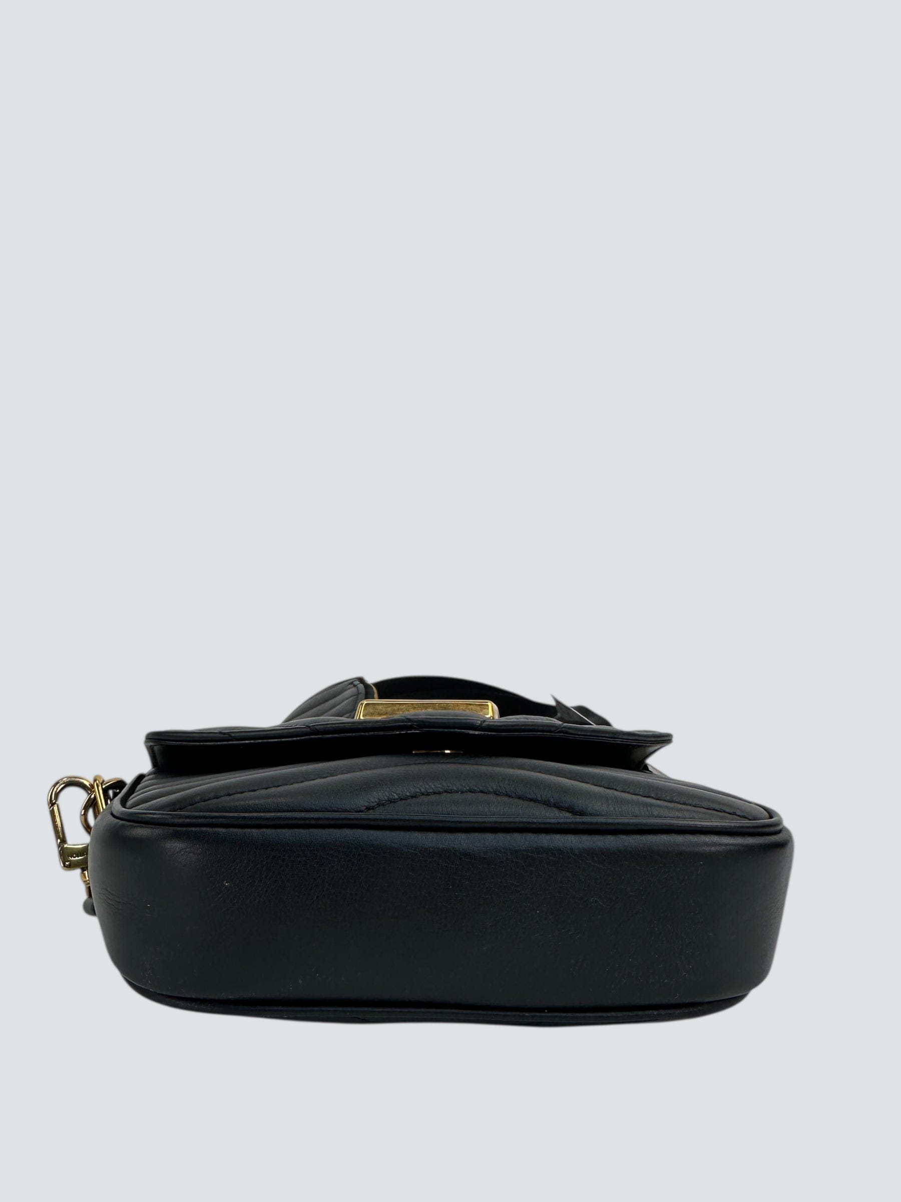 Louis Vuitton Black Leather New Wave Multi Pochette