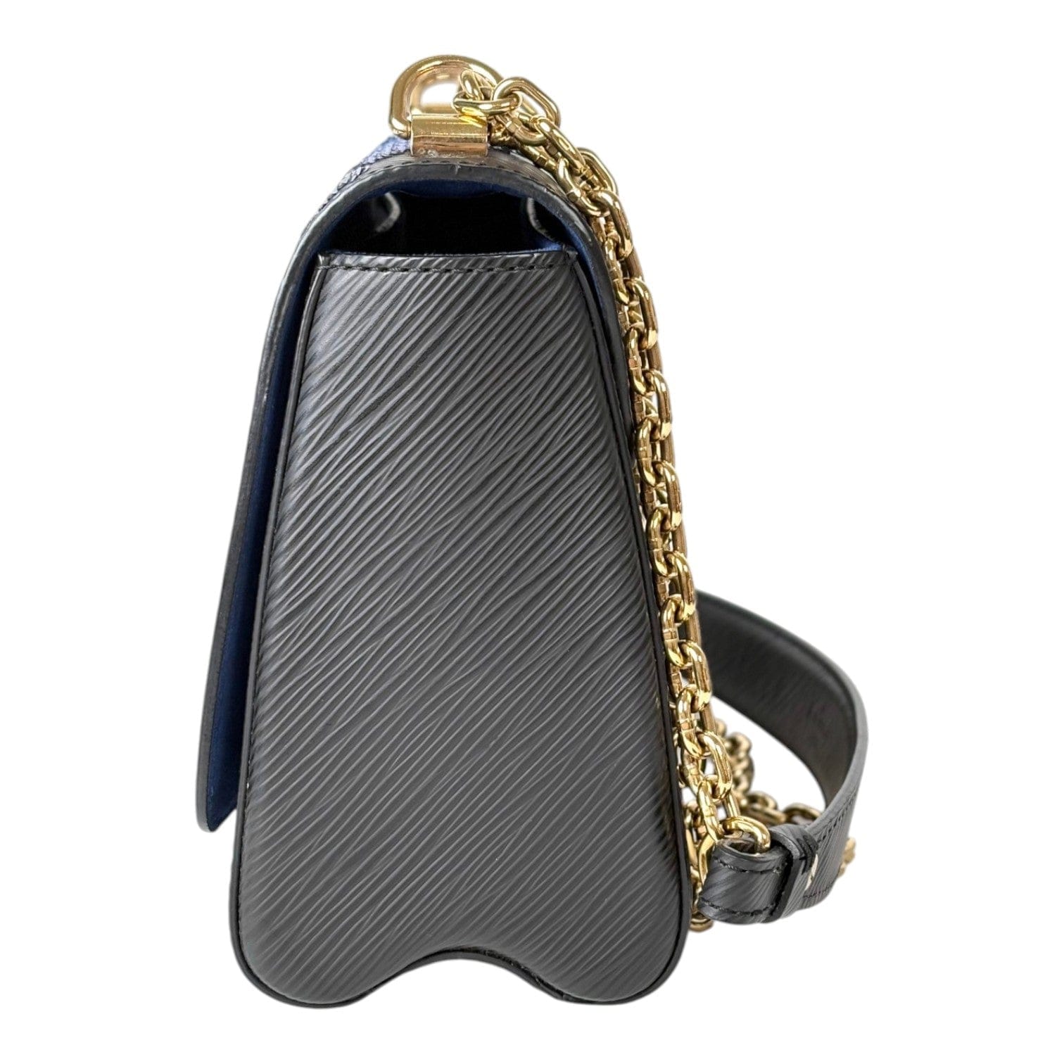 Louis Vuitton Black Twist MM 23 cm Bag with Sequins