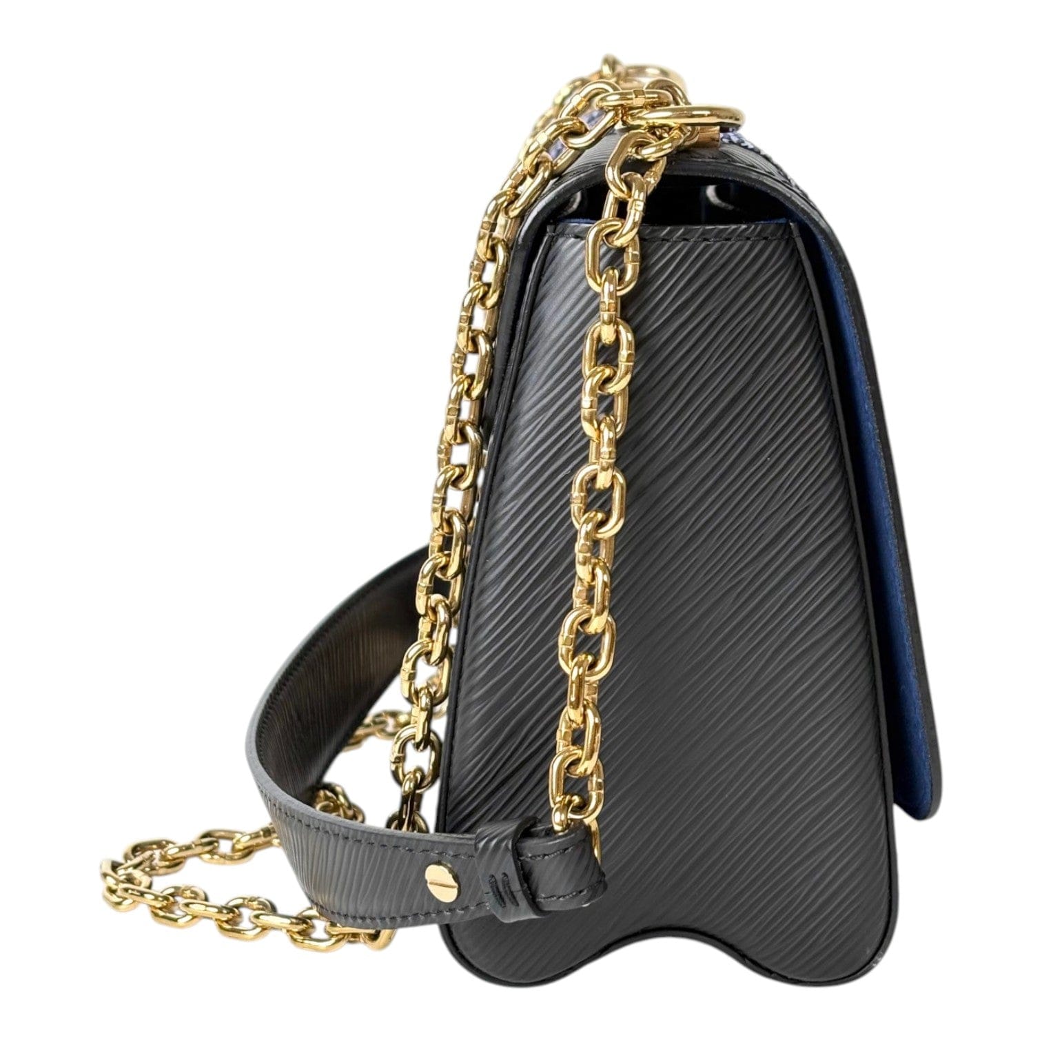 Louis Vuitton Black Twist MM 23 cm Bag with Sequins
