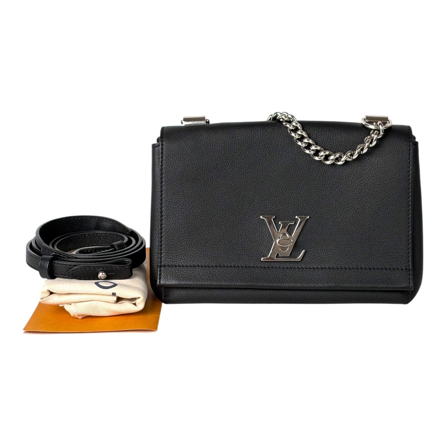 Louis Vuitton Lockme BB Black Calfskin Bag