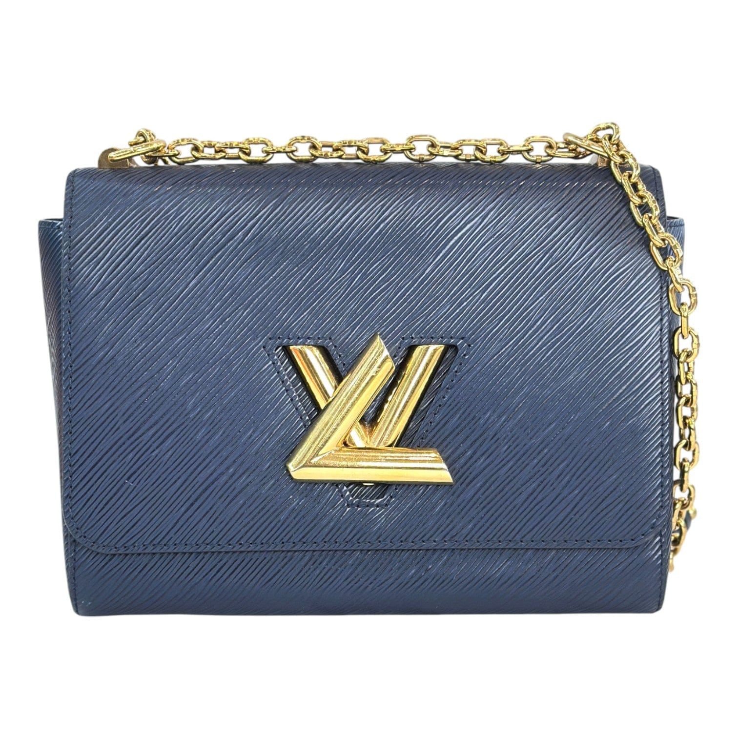 Louis Vuitton Twist MM 23 cm Blue Epi Bag