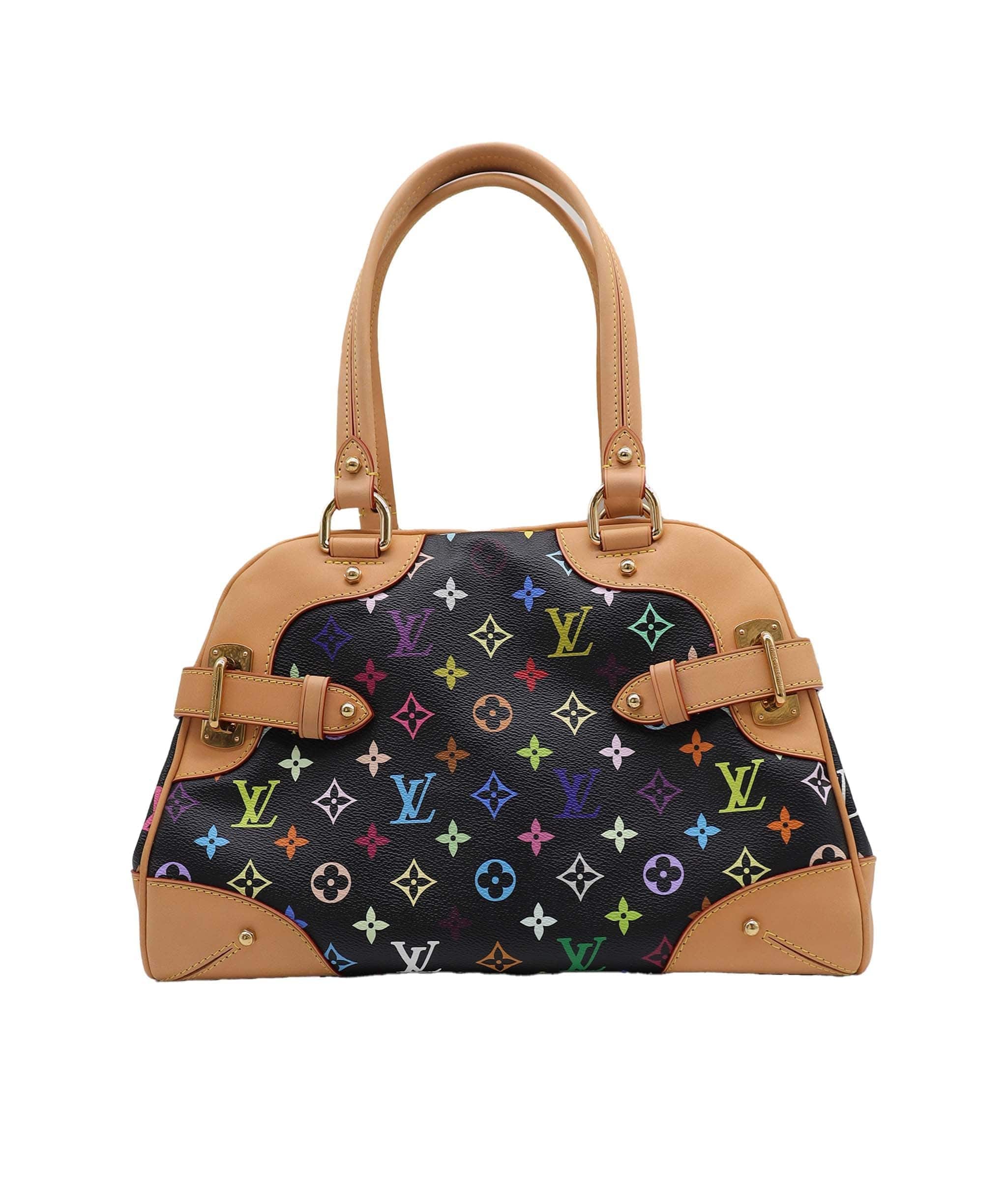 Louis Vuitton Monogram Multicolor Claudia Hand Bag Black M40194 LV Auth 28182A