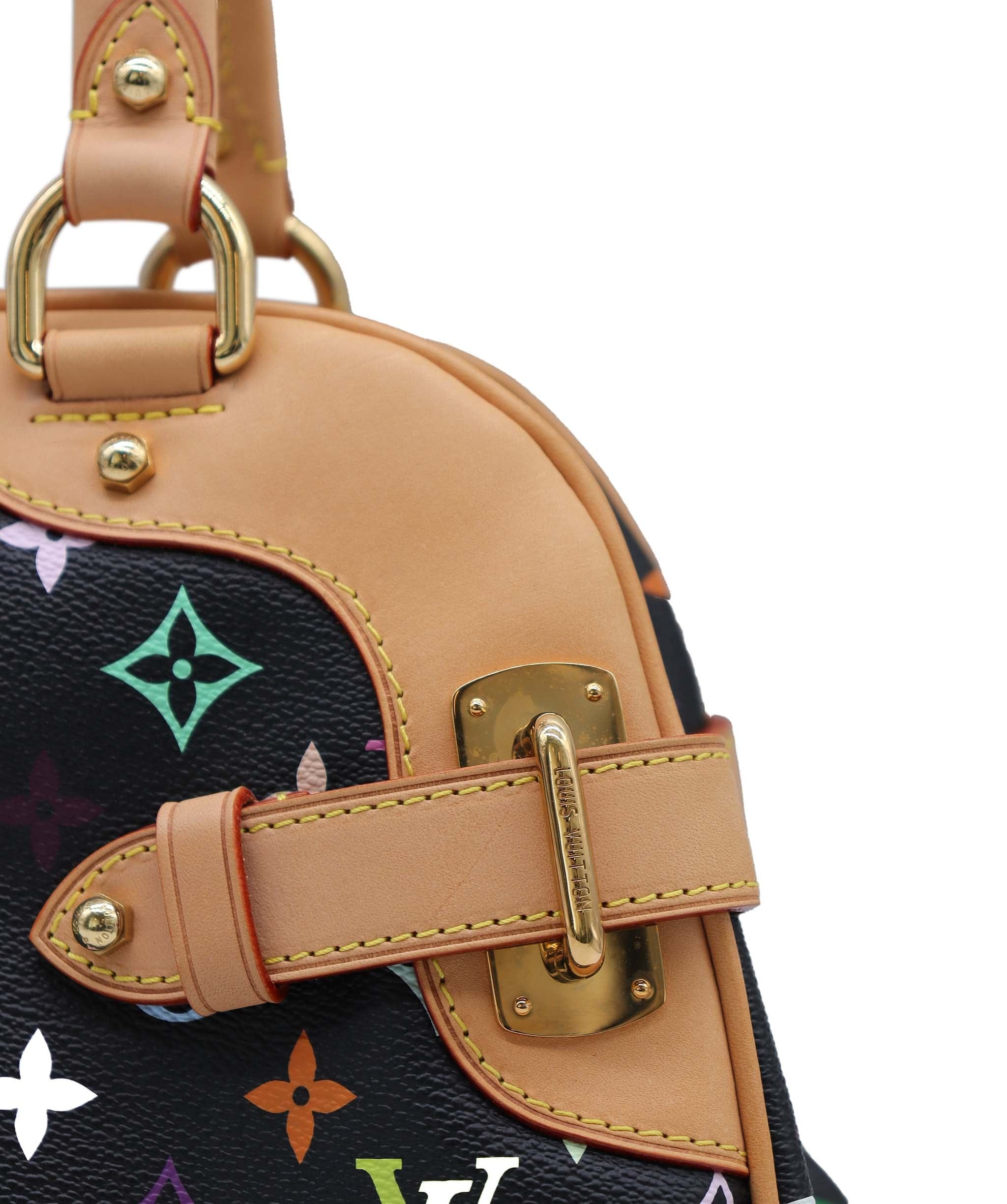 Louis Vuitton Monogram Multicolor Claudia Hand Bag Black M40194 LV Auth 28182A