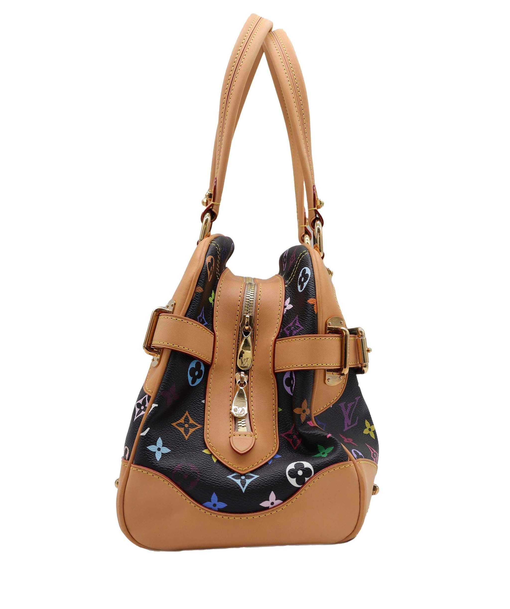 Louis Vuitton Monogram Multicolor Claudia Hand Bag Black M40194 LV Auth 28182A