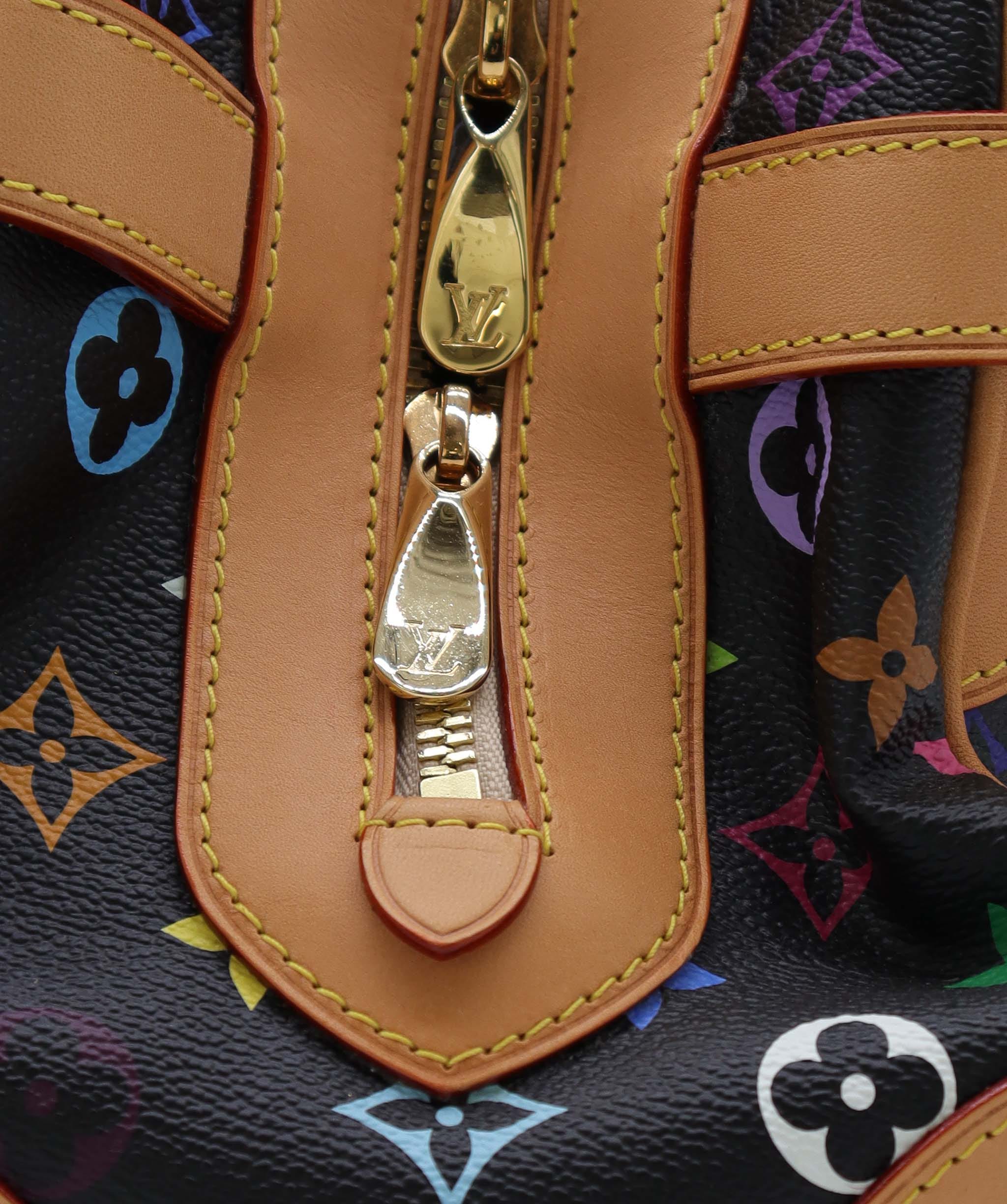 Louis Vuitton Monogram Multicolor Claudia Hand Bag Black M40194 LV Auth 28182A