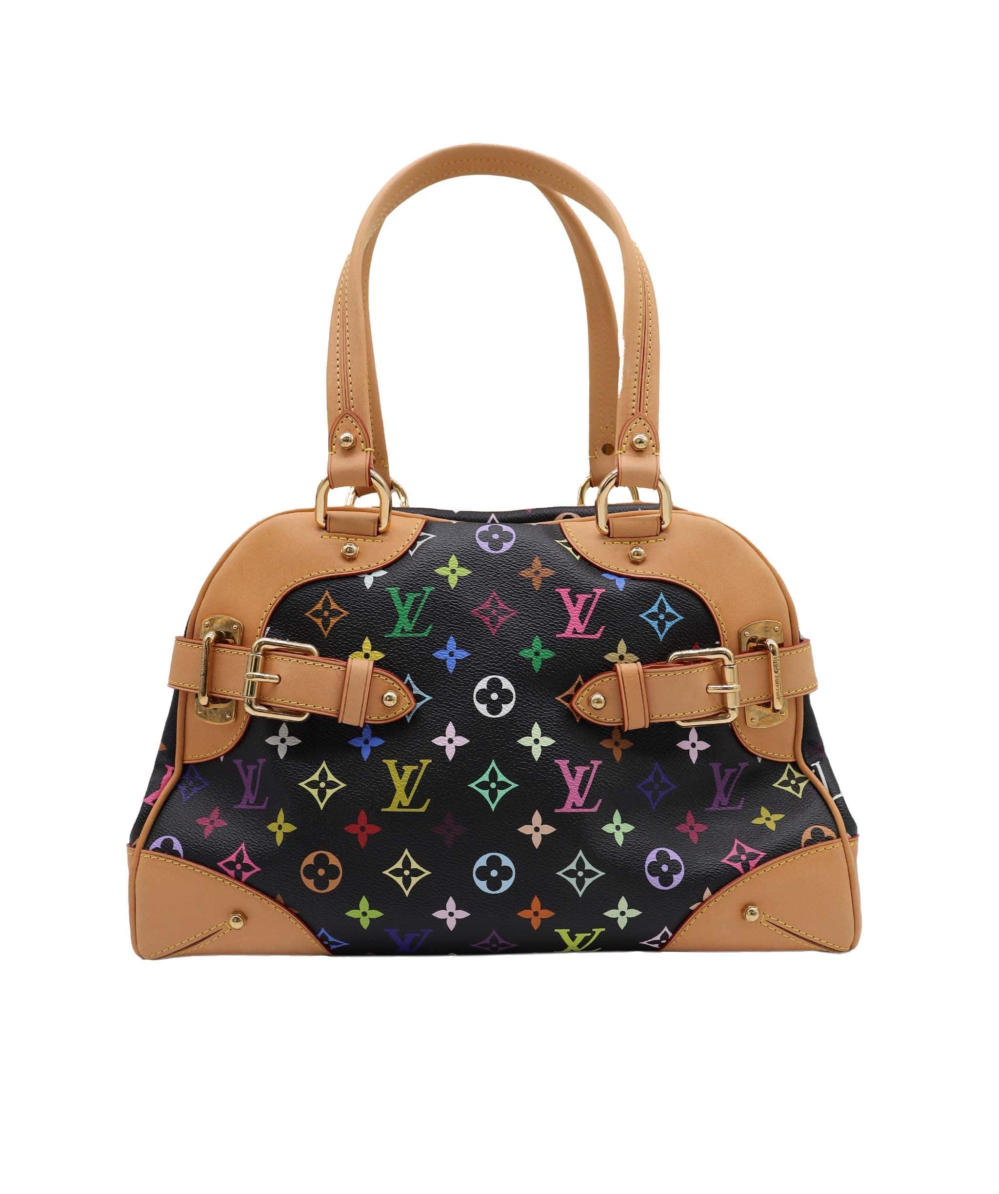 Louis Vuitton Monogram Multicolor Claudia Hand Bag Black M40194 LV Auth 28182A