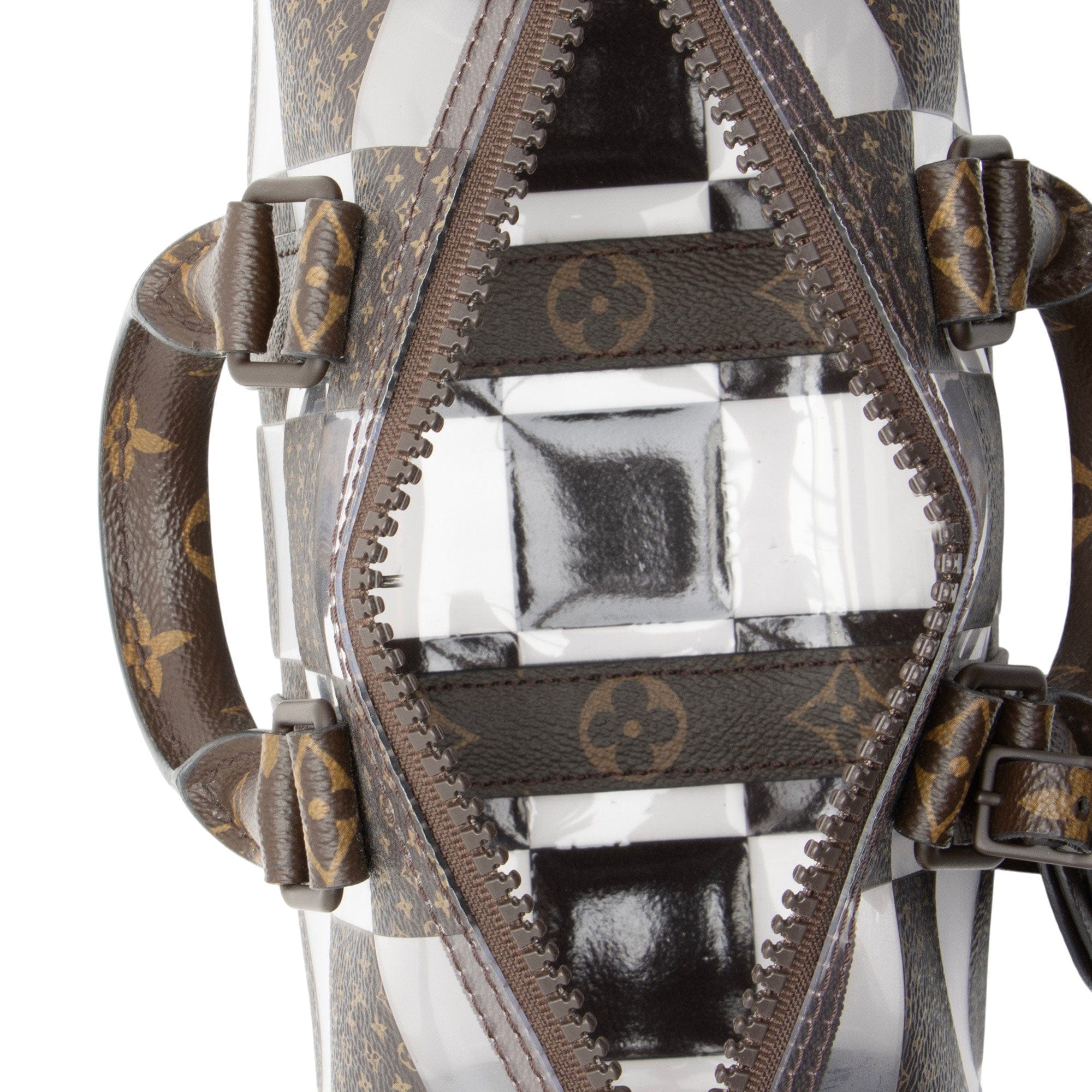 Louis Vuitton Monogram Chess Canvas PVC Bandouliere 25 Keepall