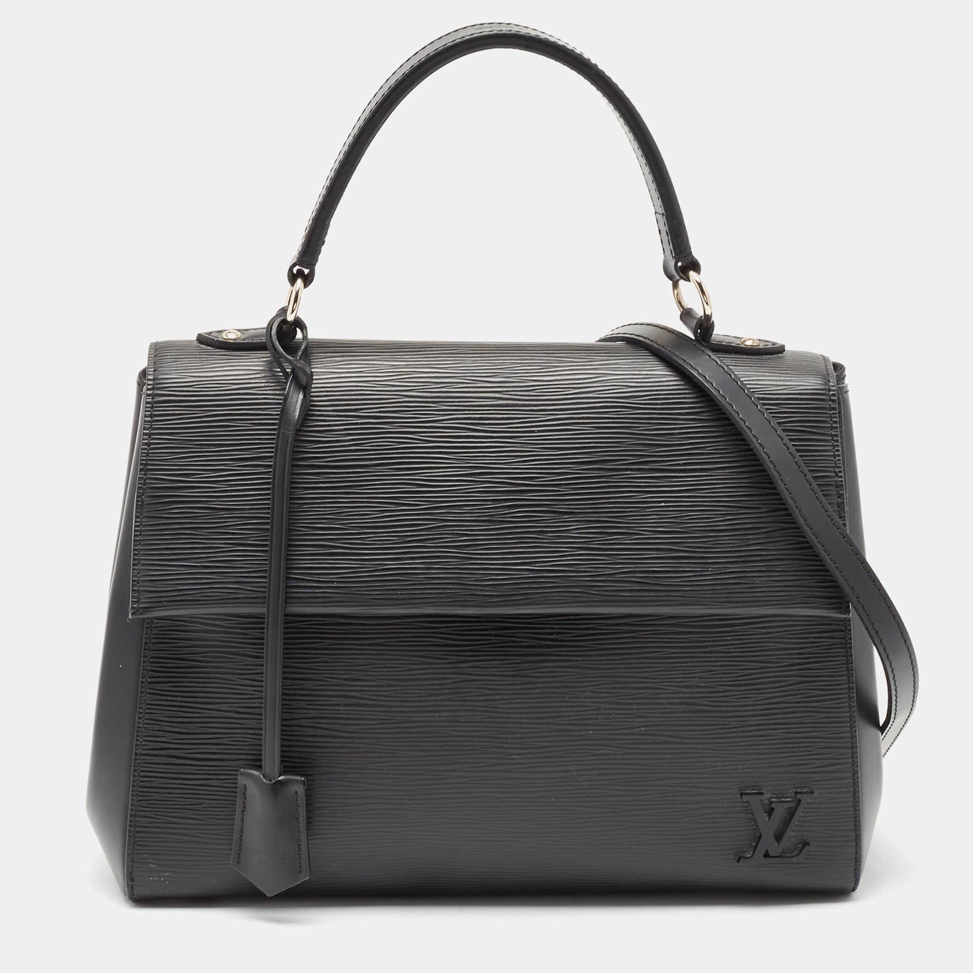 Louis Vuitton Black Epi Leather Cluny Mm Bag