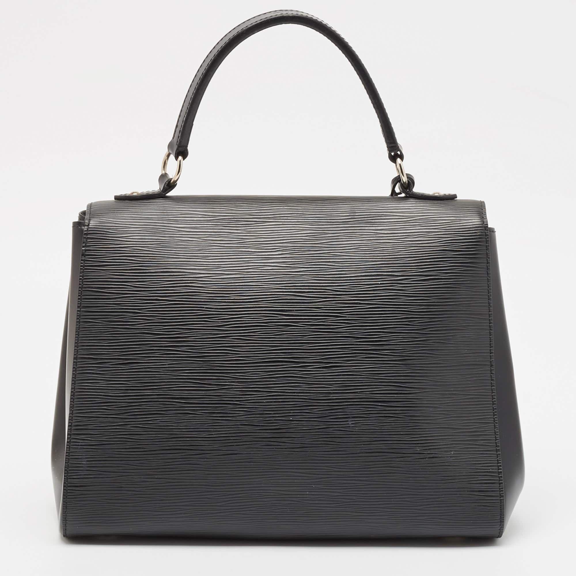 Louis Vuitton Black Epi Leather Cluny Mm Bag