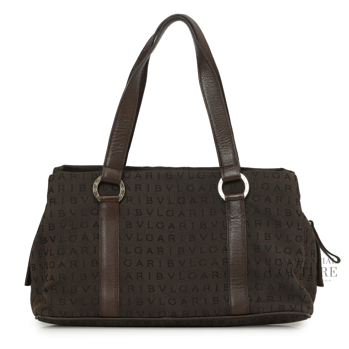 Bvlgari Brown Logomania Shoulder Bag