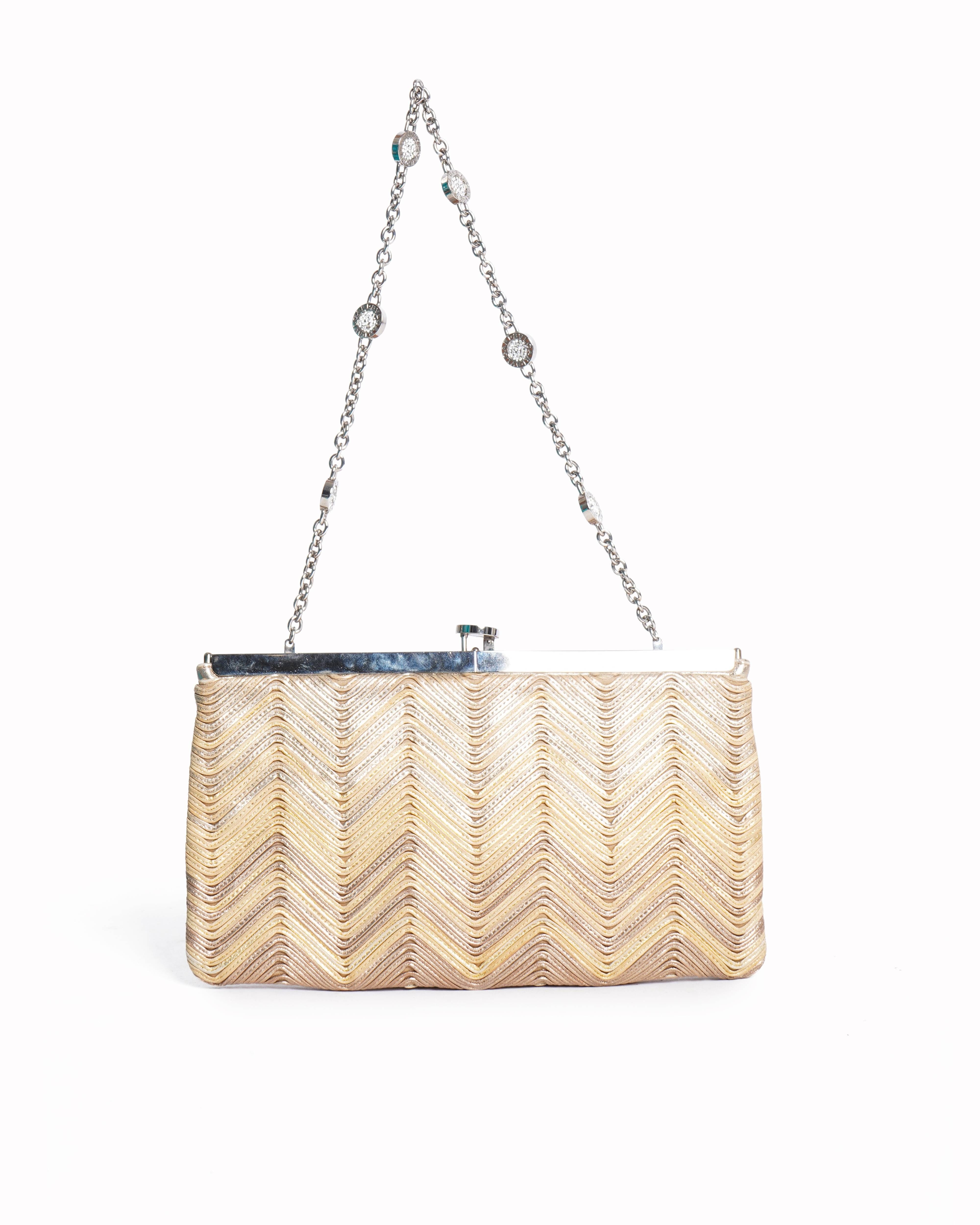 Bvlgari Gold - tone shoulder bag