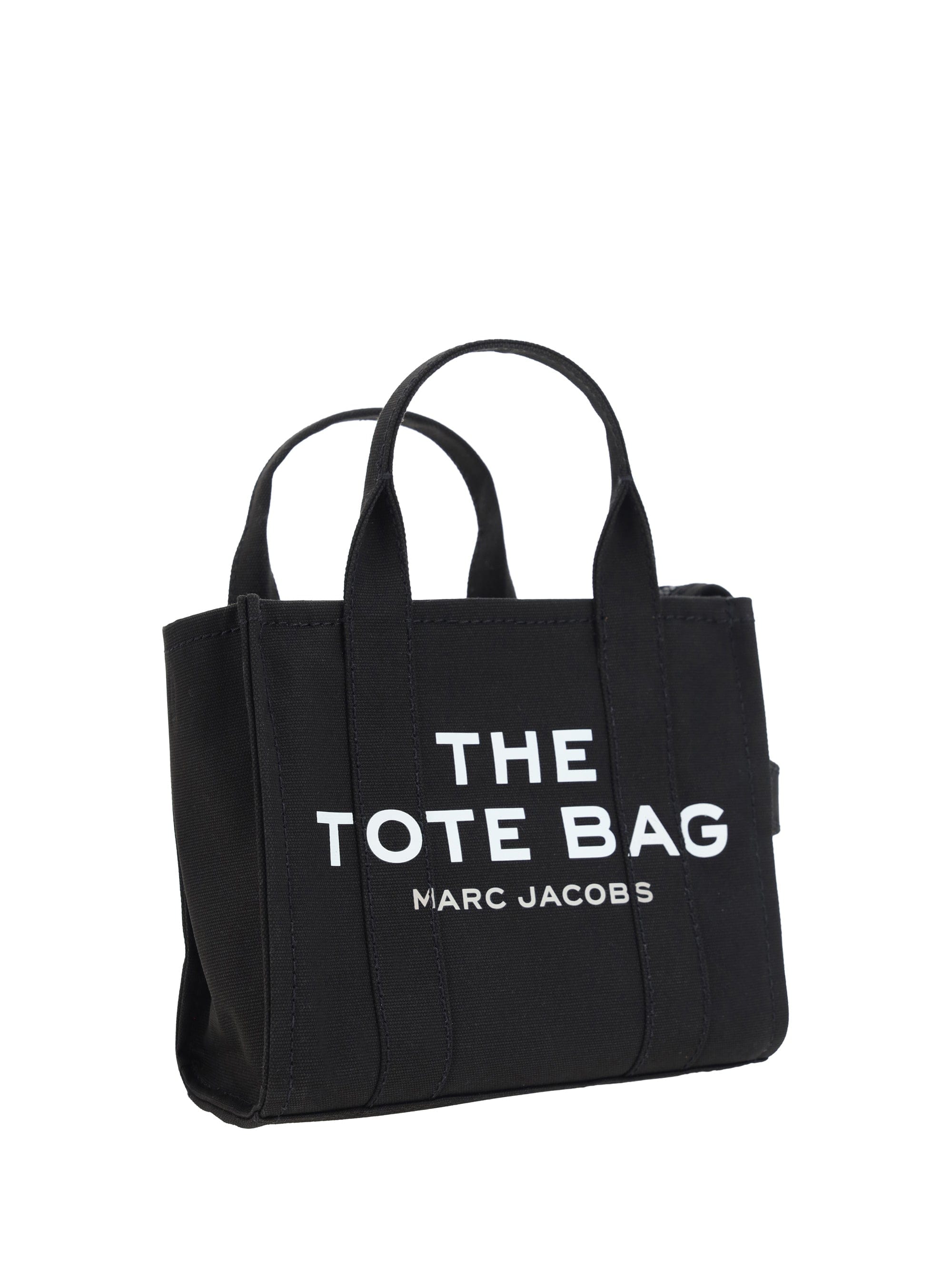 Marc Jacobs Cotton Logo - Print Tote Bag — Black