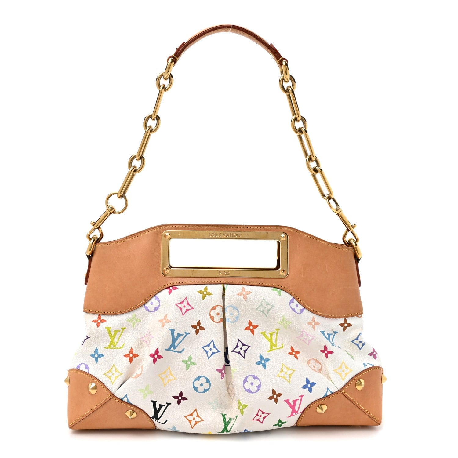 Louis Vuitton Monogram Multicolor Judy MM White