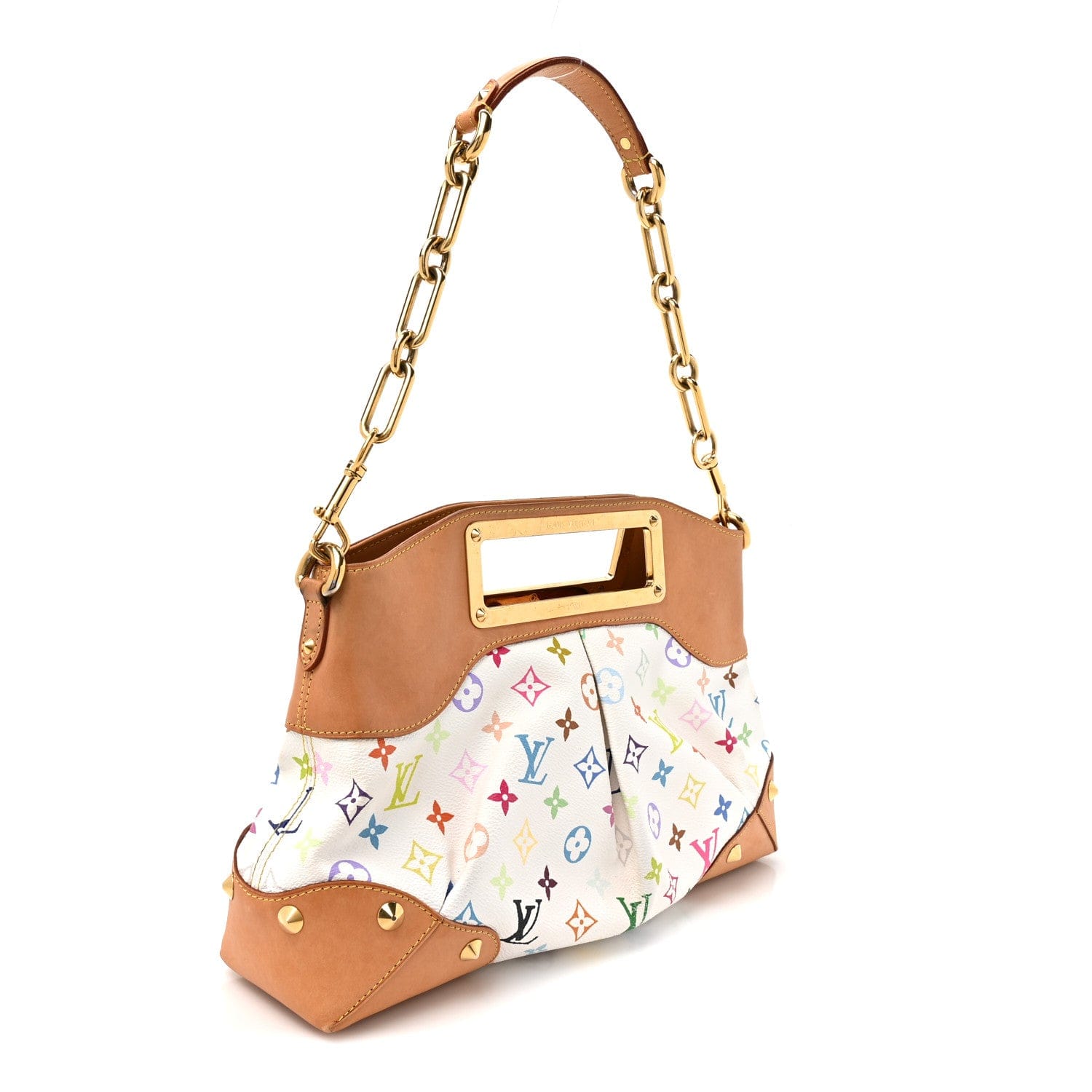 Louis Vuitton Monogram Multicolor Judy MM White