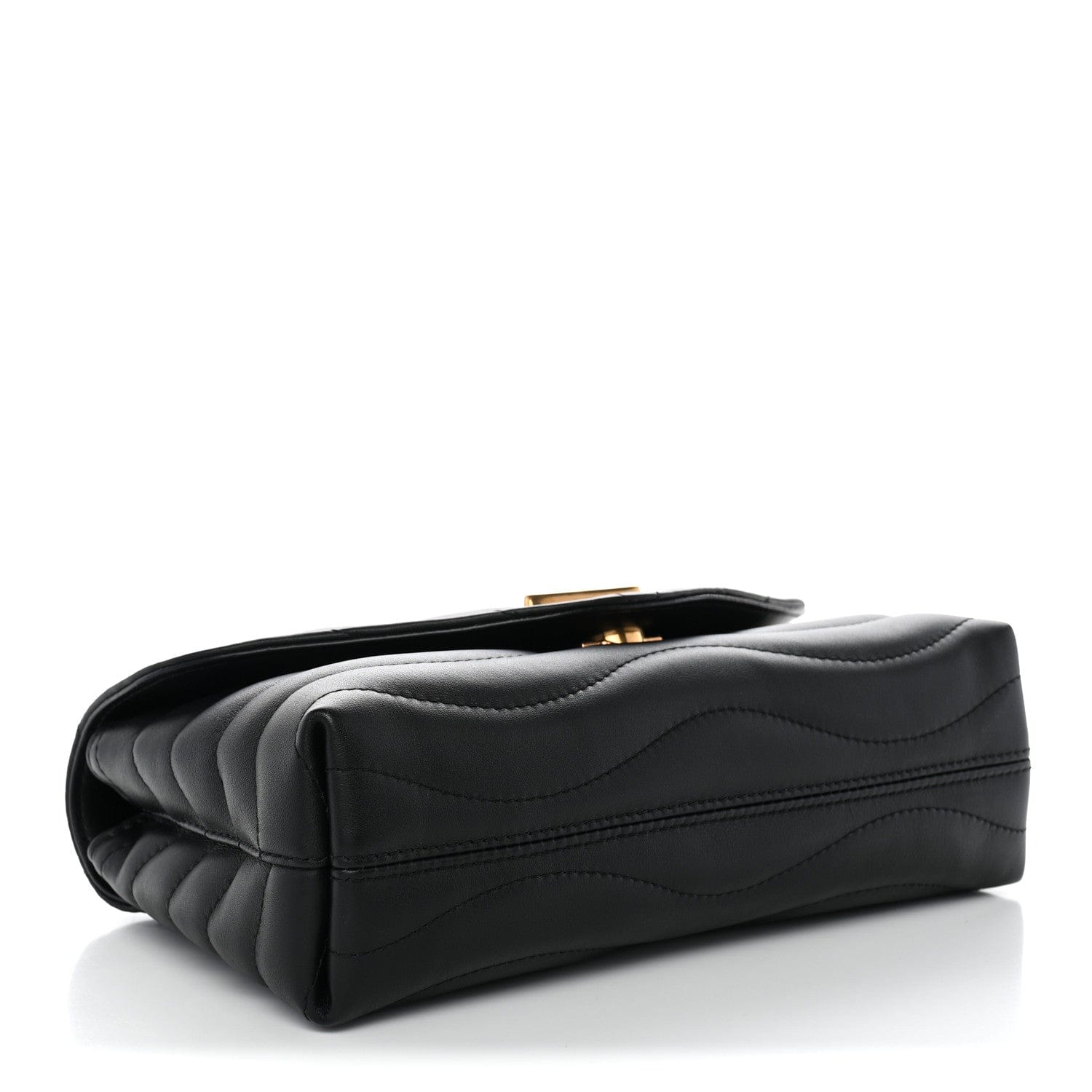 Louis Vuitton Calfskin LV New Wave Chain Bag Black