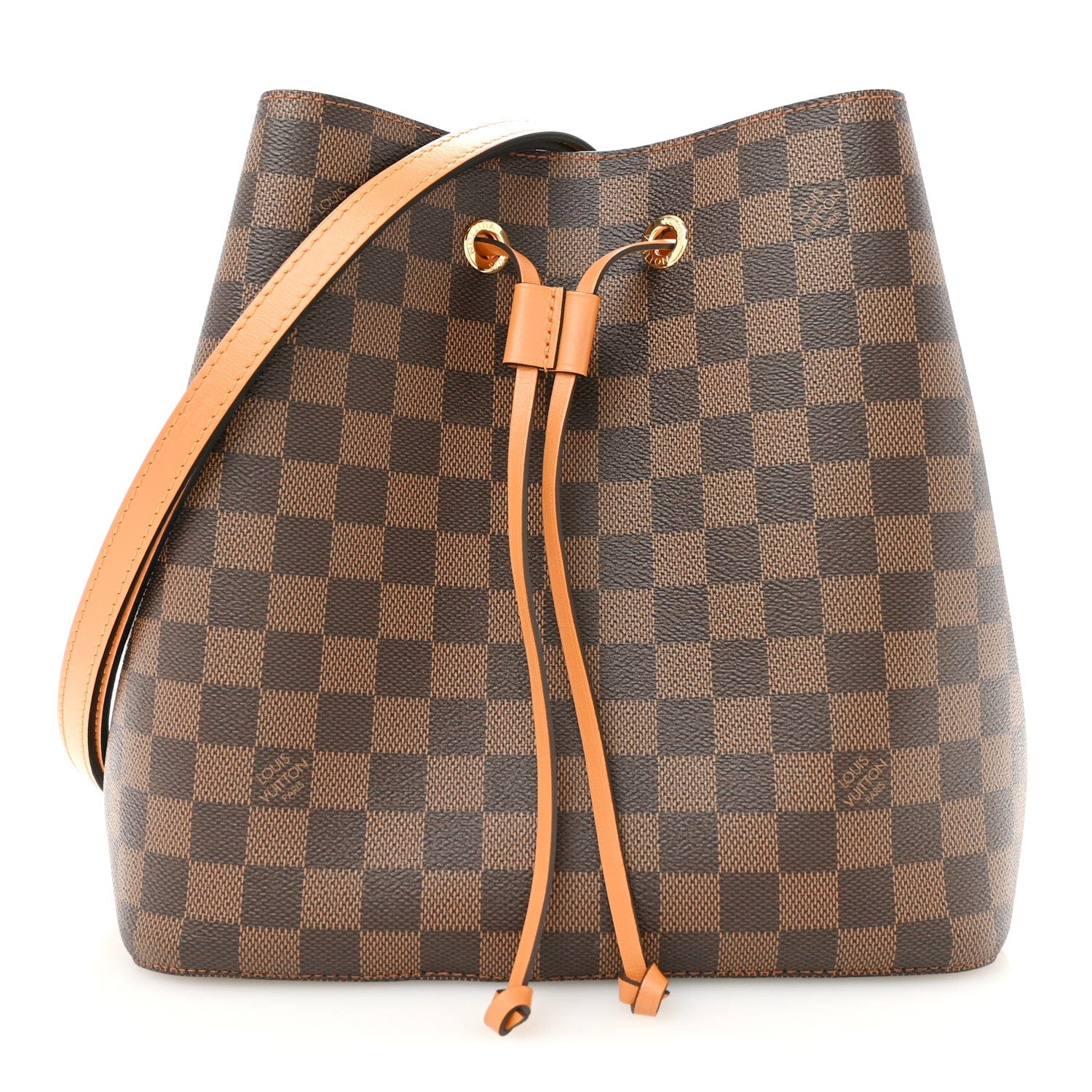 Louis Vuitton Damier Ebene Neonoe MM Safran
