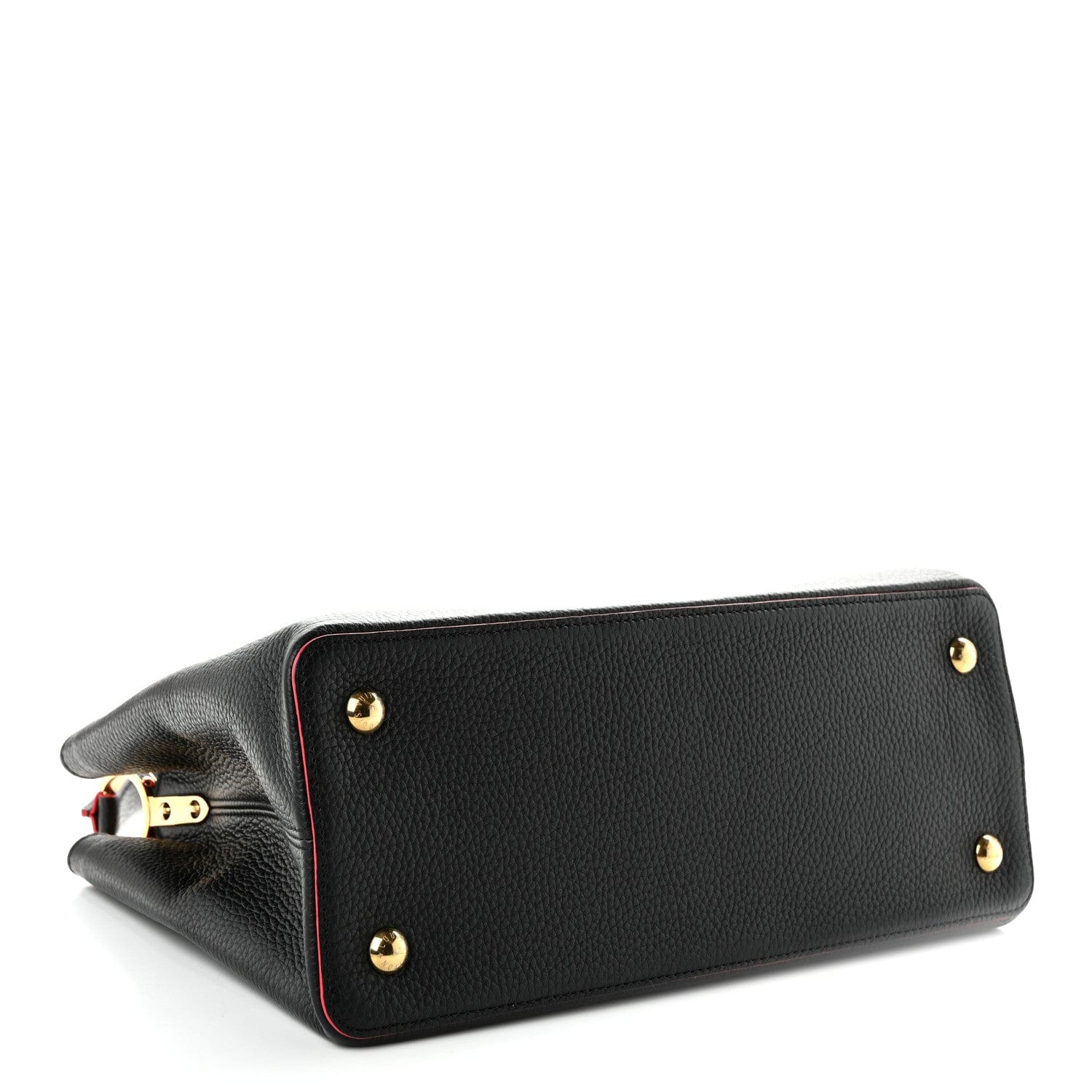Louis Vuitton Taurillon Capucines MM Black Flamingo