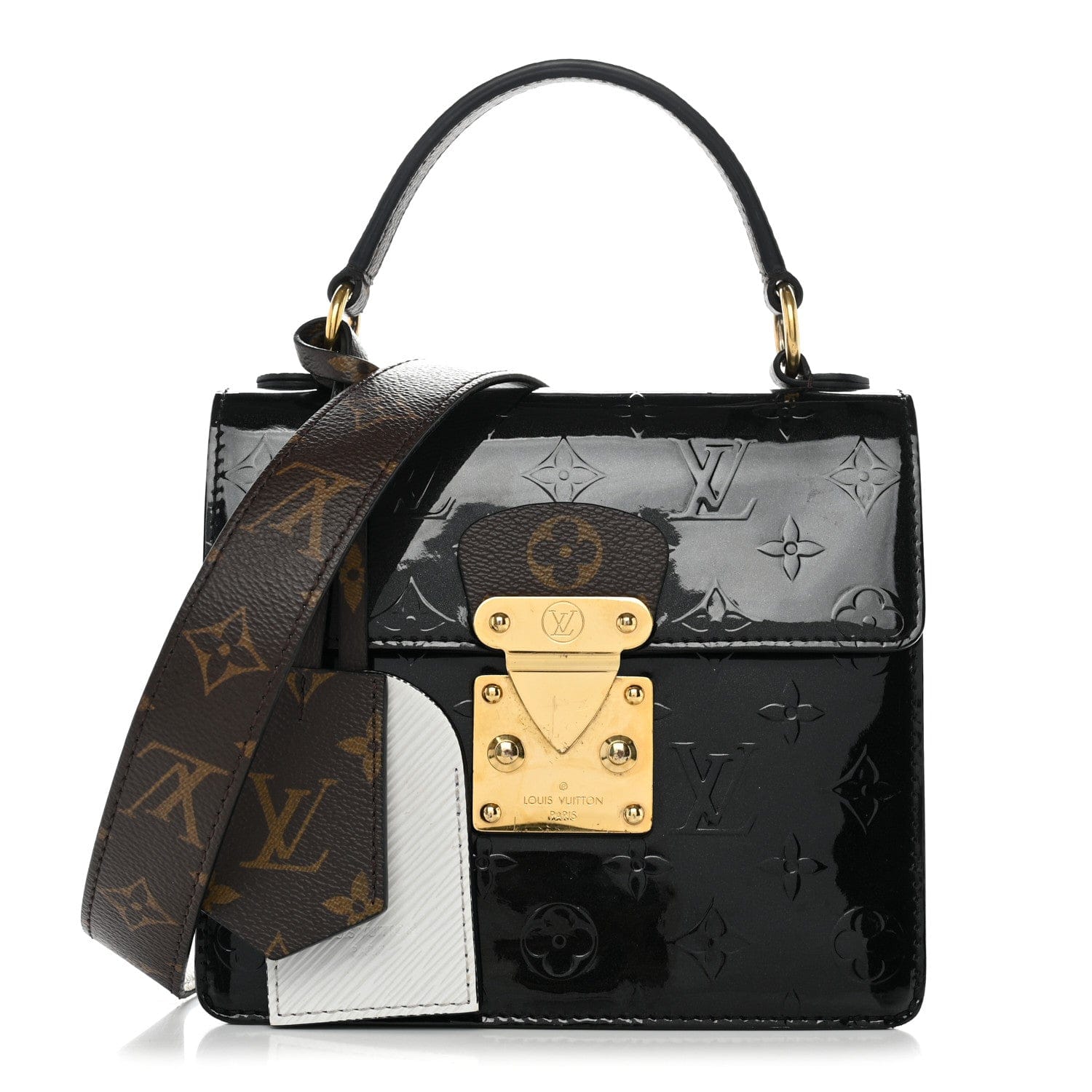 Louis Vuitton Vernis Epi Monogram Spring Street Black Black