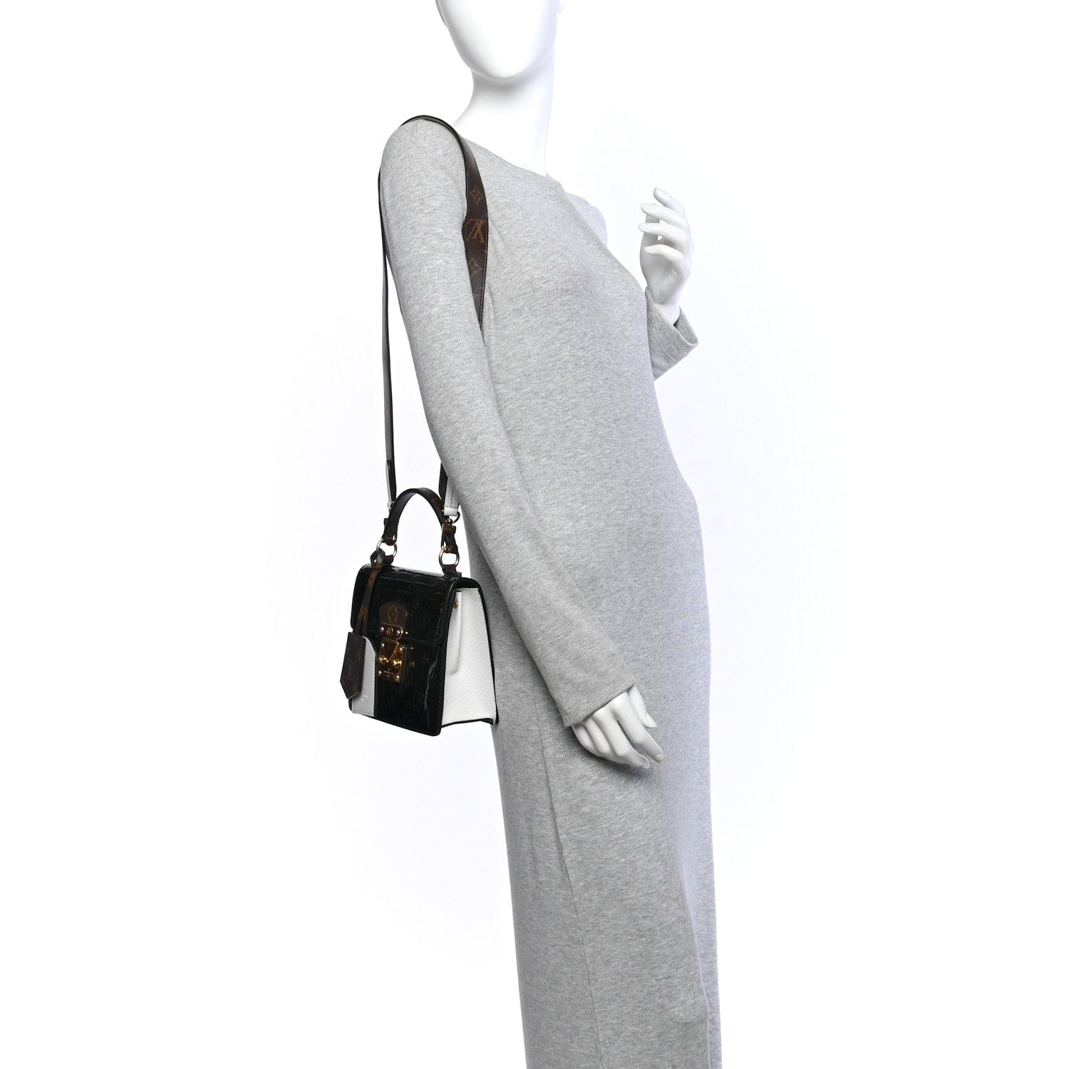 Louis Vuitton Vernis Epi Monogram Spring Street Black Black