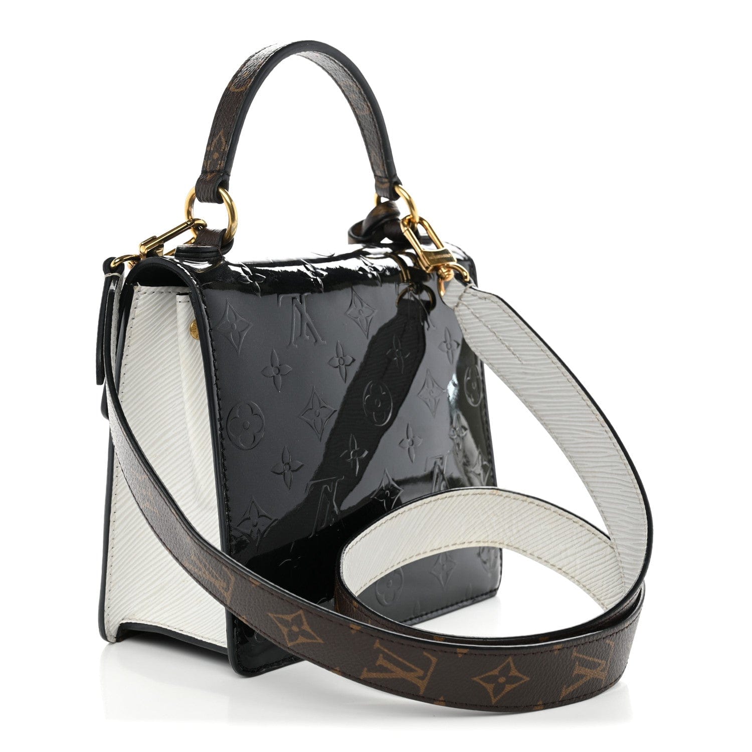 Louis Vuitton Vernis Epi Monogram Spring Street Black Black