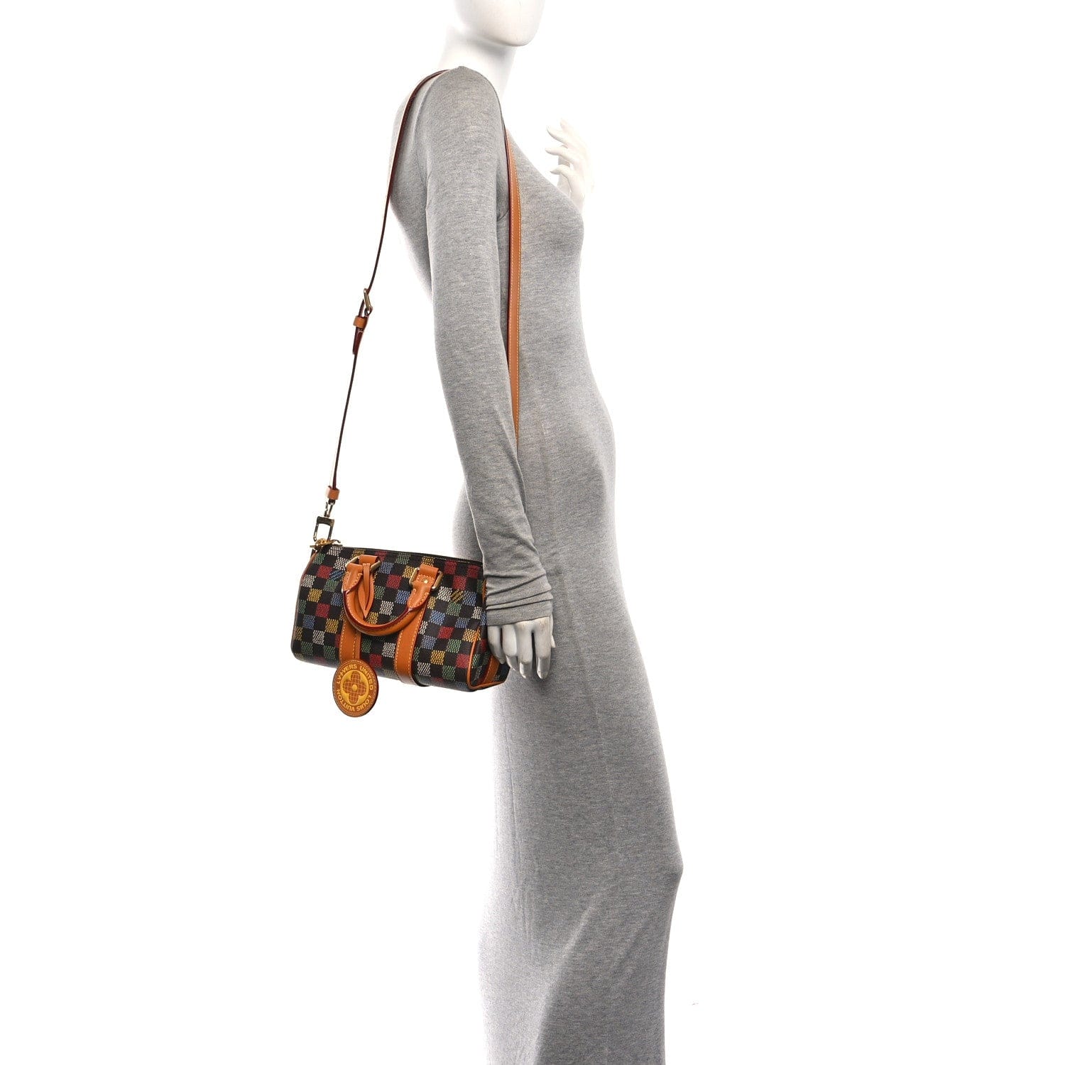 Louis Vuitton LV Vers Damier Ebene Keepall Bandouliere 25