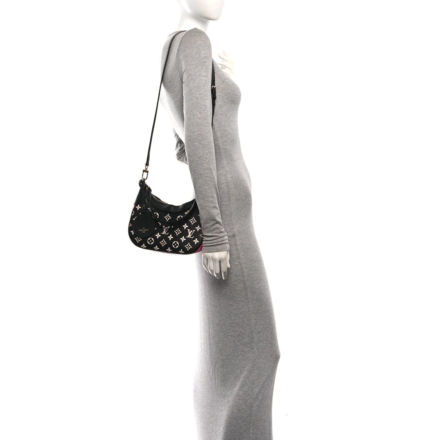 Louis Vuitton Empreinte Monogram Spring in the City Bagatelle NM Black White Pink