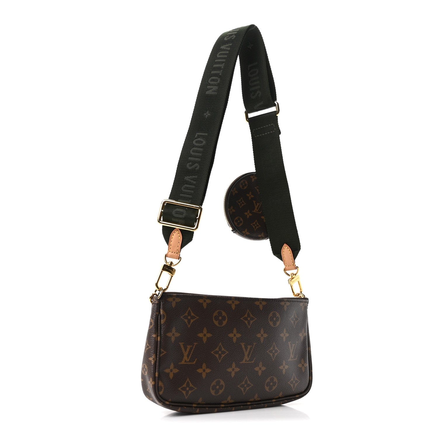 Louis Vuitton Monogram Multi Pochette Accessories Kaki Kaki