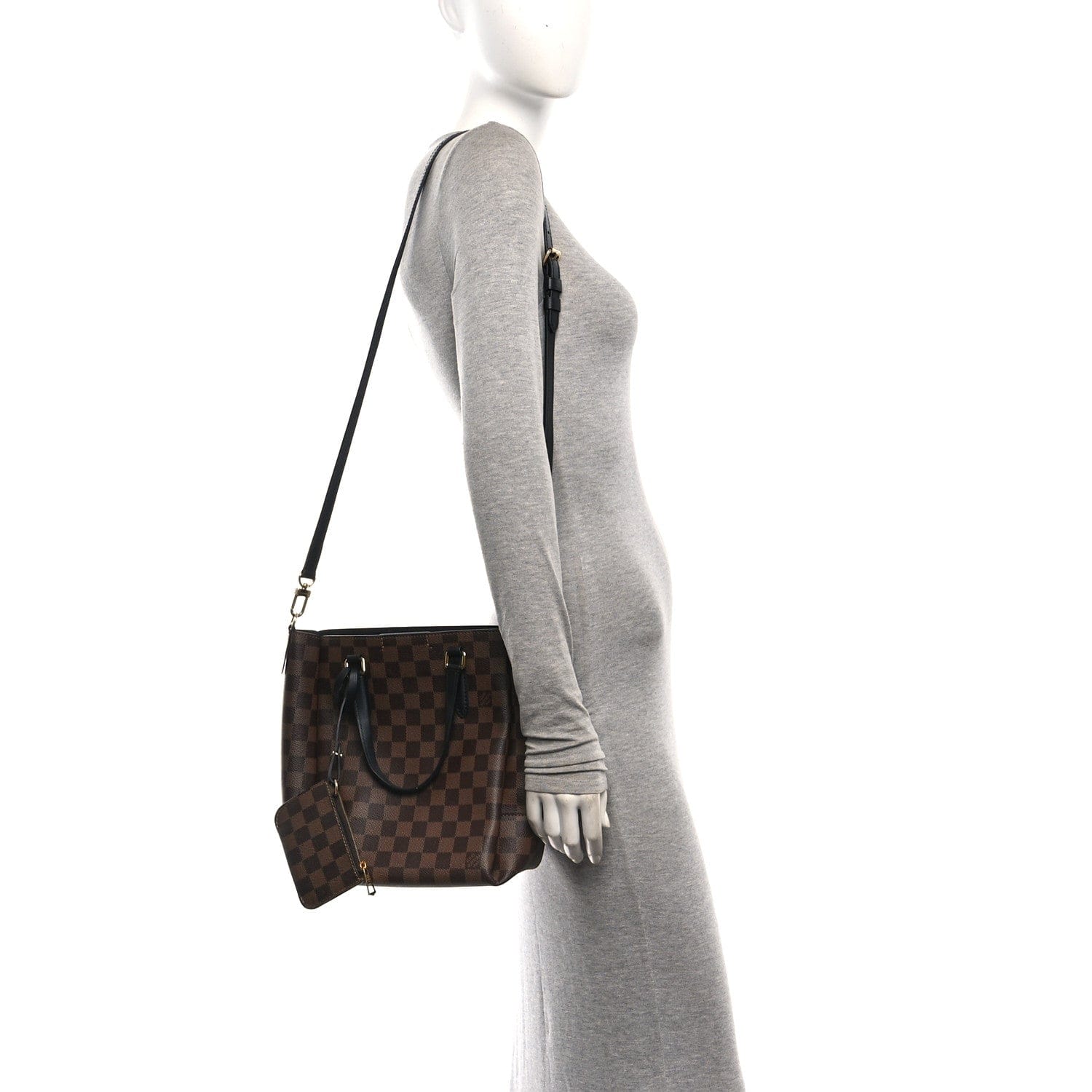 Louis Vuitton Damier Ebene Belmont PM Black