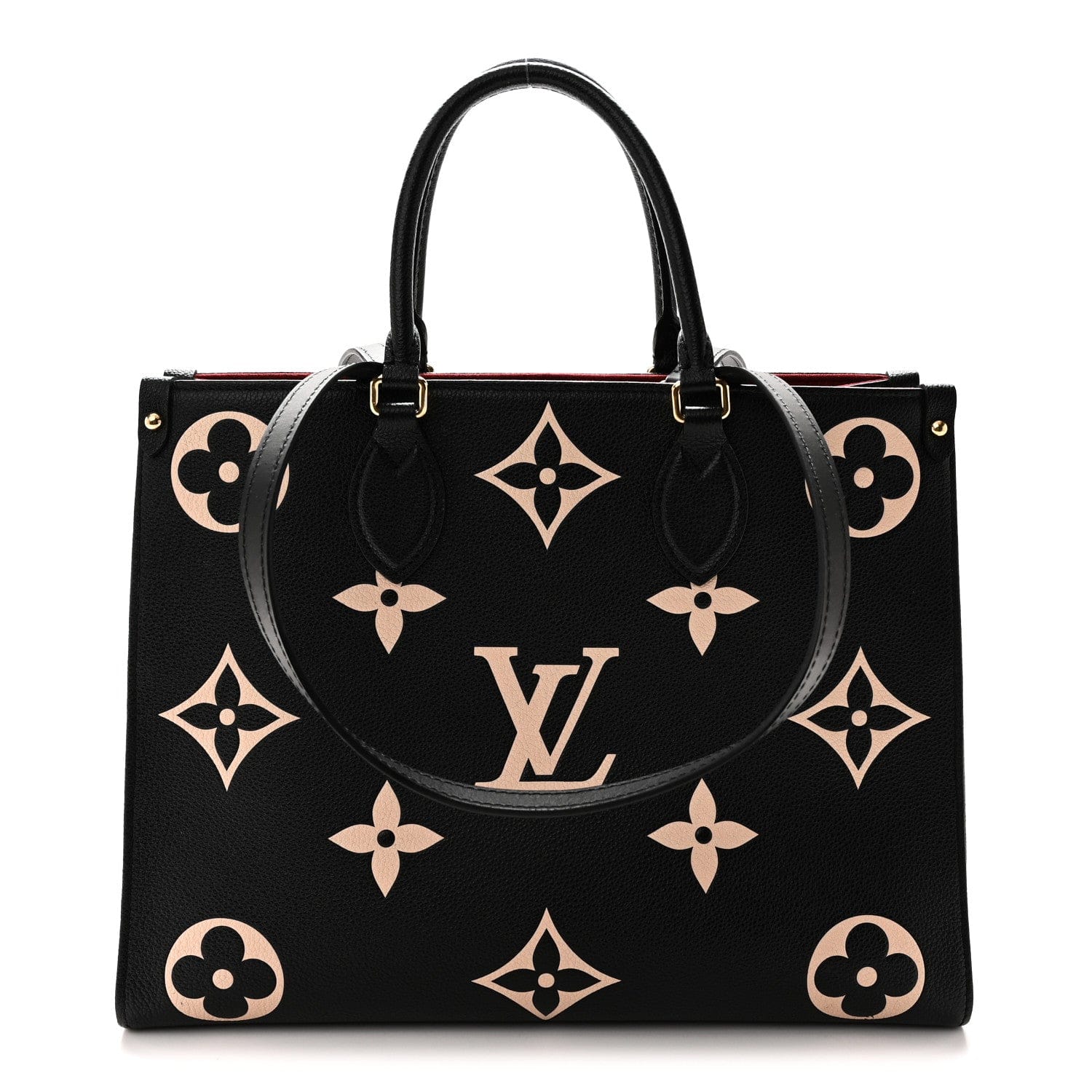 Louis Vuitton Empreinte Monogram Giant Onthego MM Black Beige