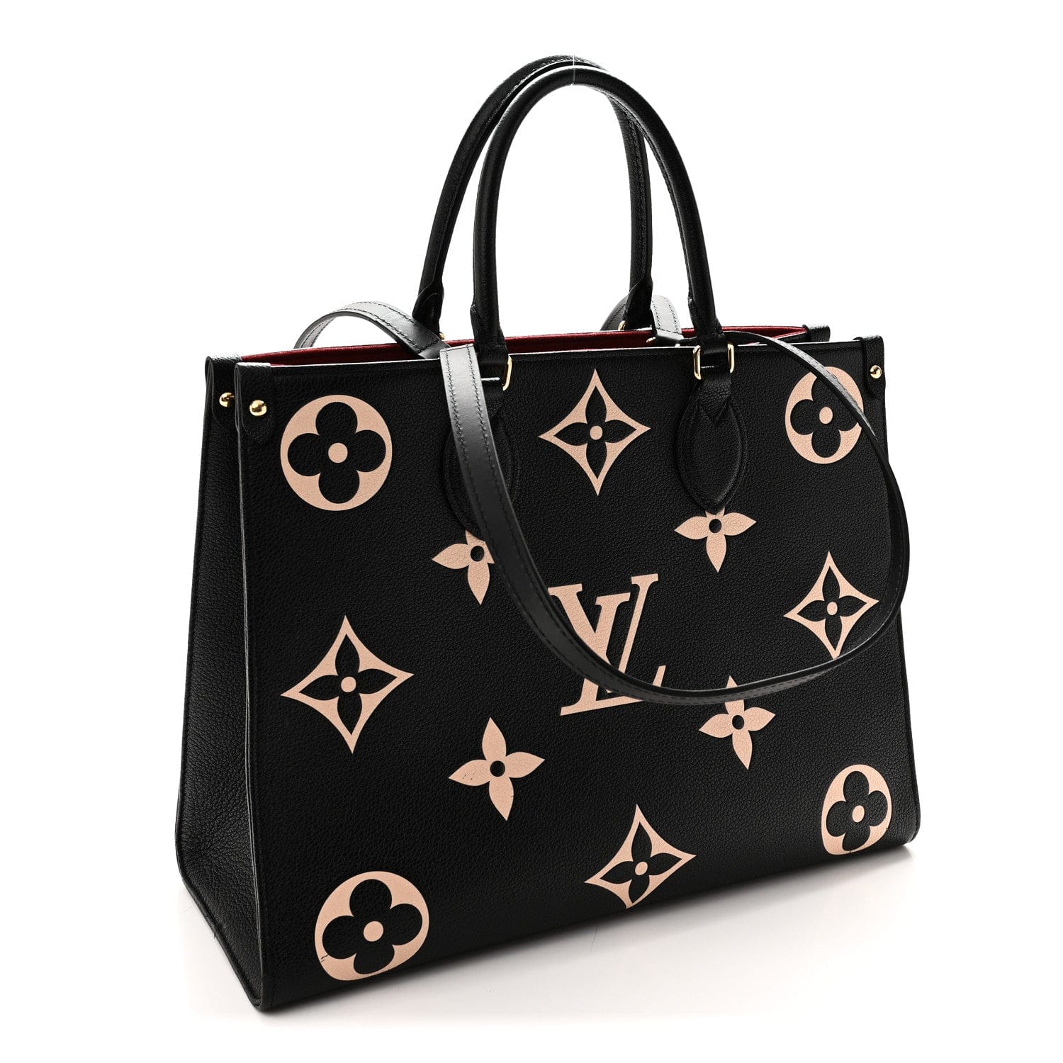 Louis Vuitton Empreinte Monogram Giant Onthego MM Black Beige