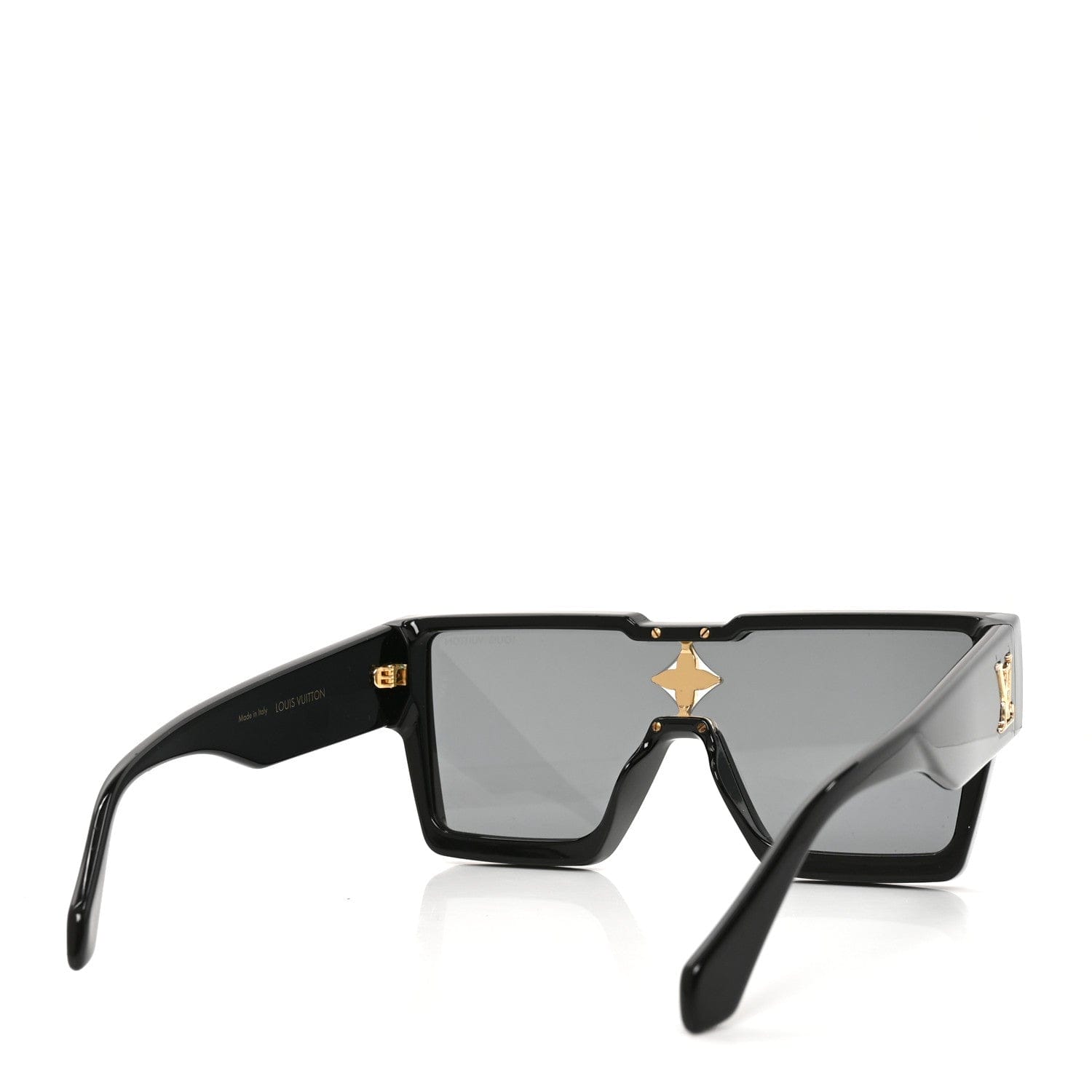 Louis Vuitton Acetate Swarovski Crystal Cyclone Sunglasses Z1578E Black