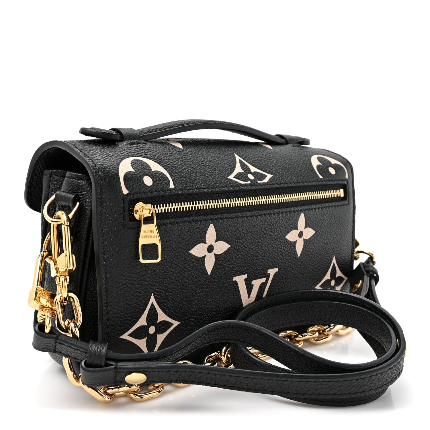 Louis Vuitton Empreinte Monogram Giant Pochette Metis East West Black Beige
