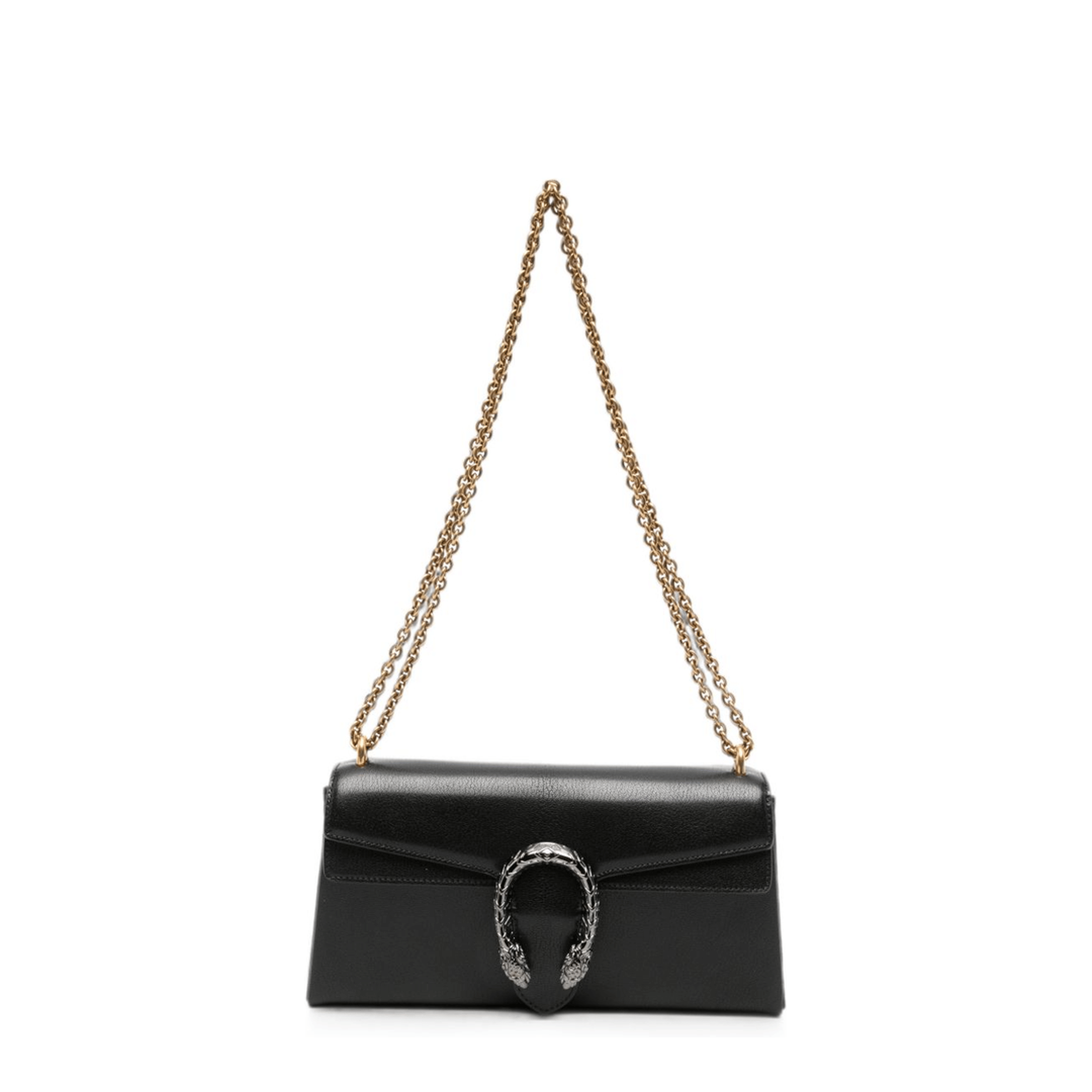 Gucci Dionysus Medium Goat Leather Shoulder Bag - Black