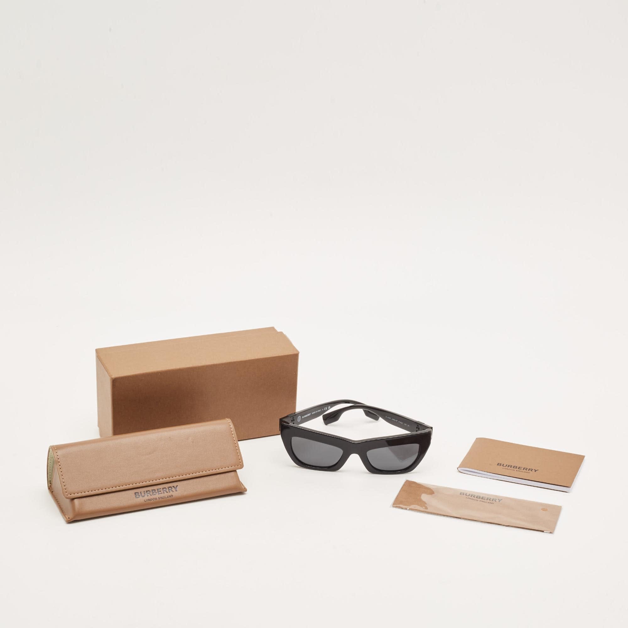 Burberry Black B 4405 Frame Cat Eye Sunglasses