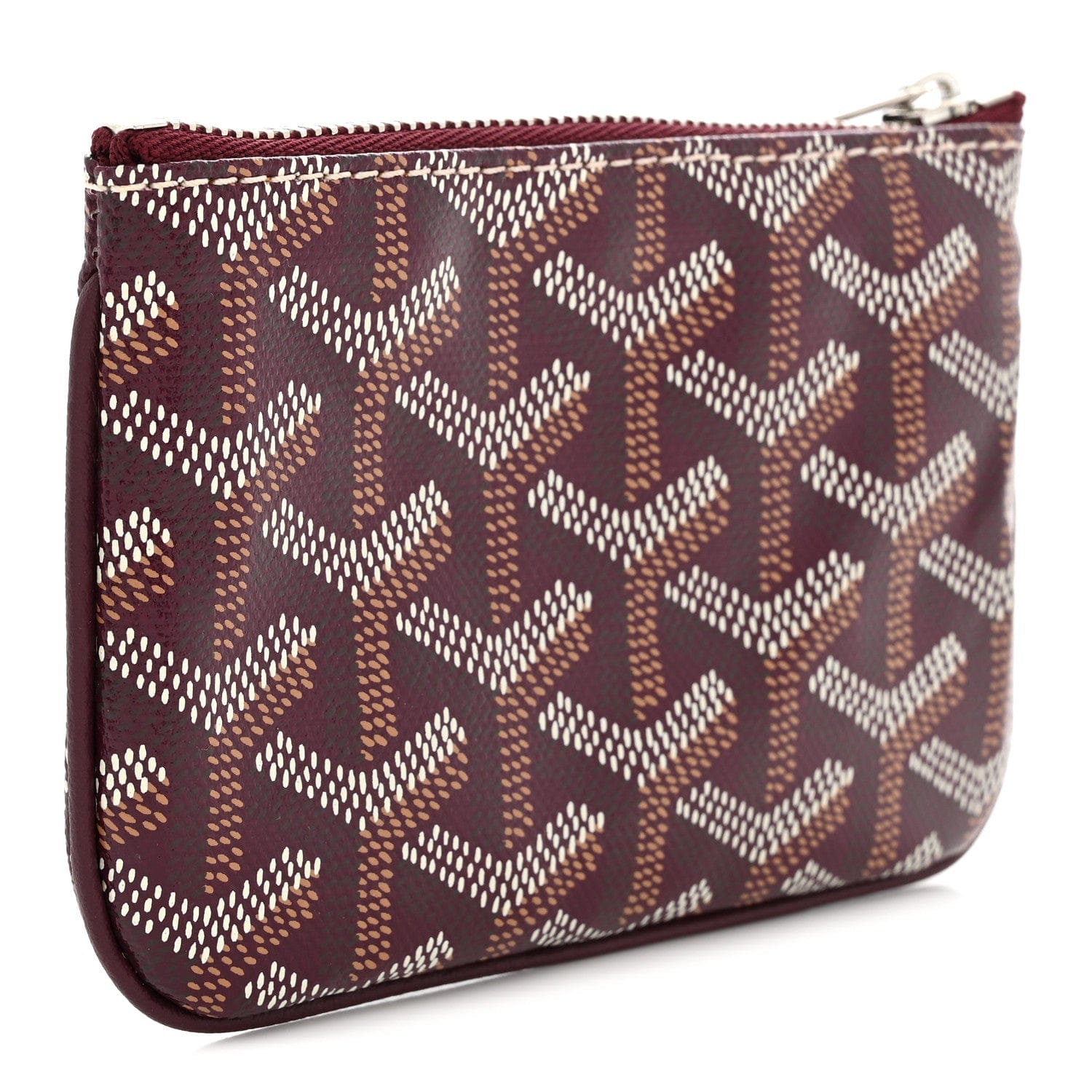 Goyardine Nano Senat Key Pouch Burgundy