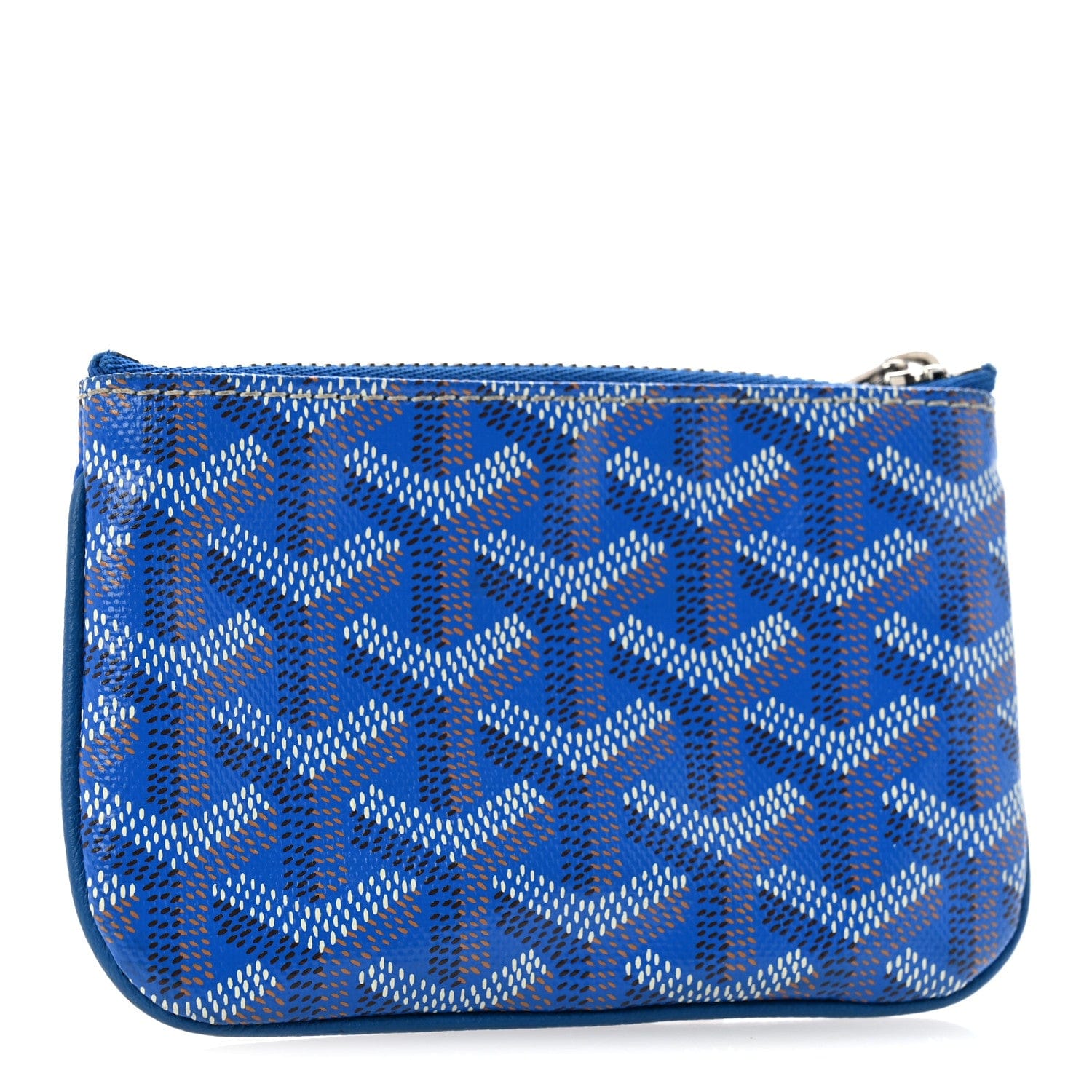 Goyardine Nano Senat Key Pouch Blue