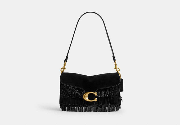 Coach Tabby Shoulder Bag 26 With Crystal Beaded Fringe