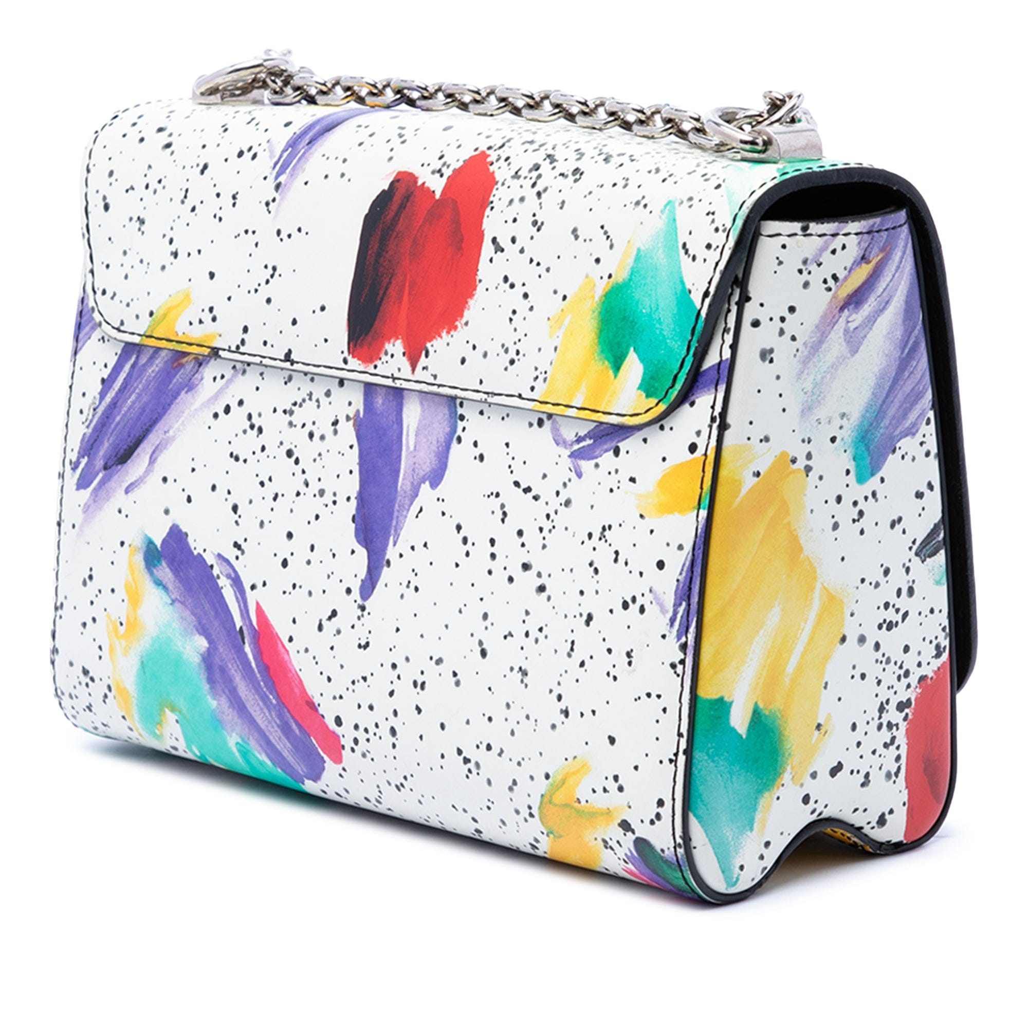 Louis Vuitton Leather Splash Print Twist MM