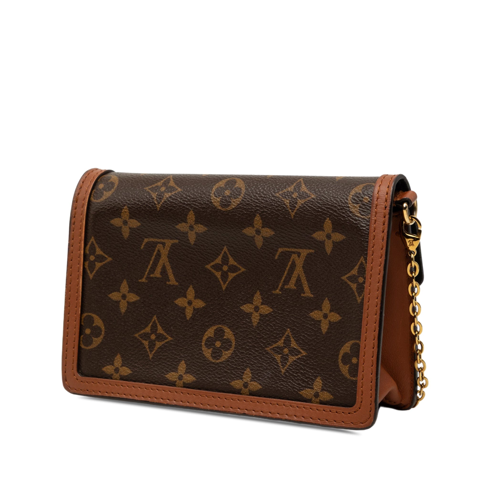 Louis Vuitton Monogram Reverse Dauphine Wallet on Chain