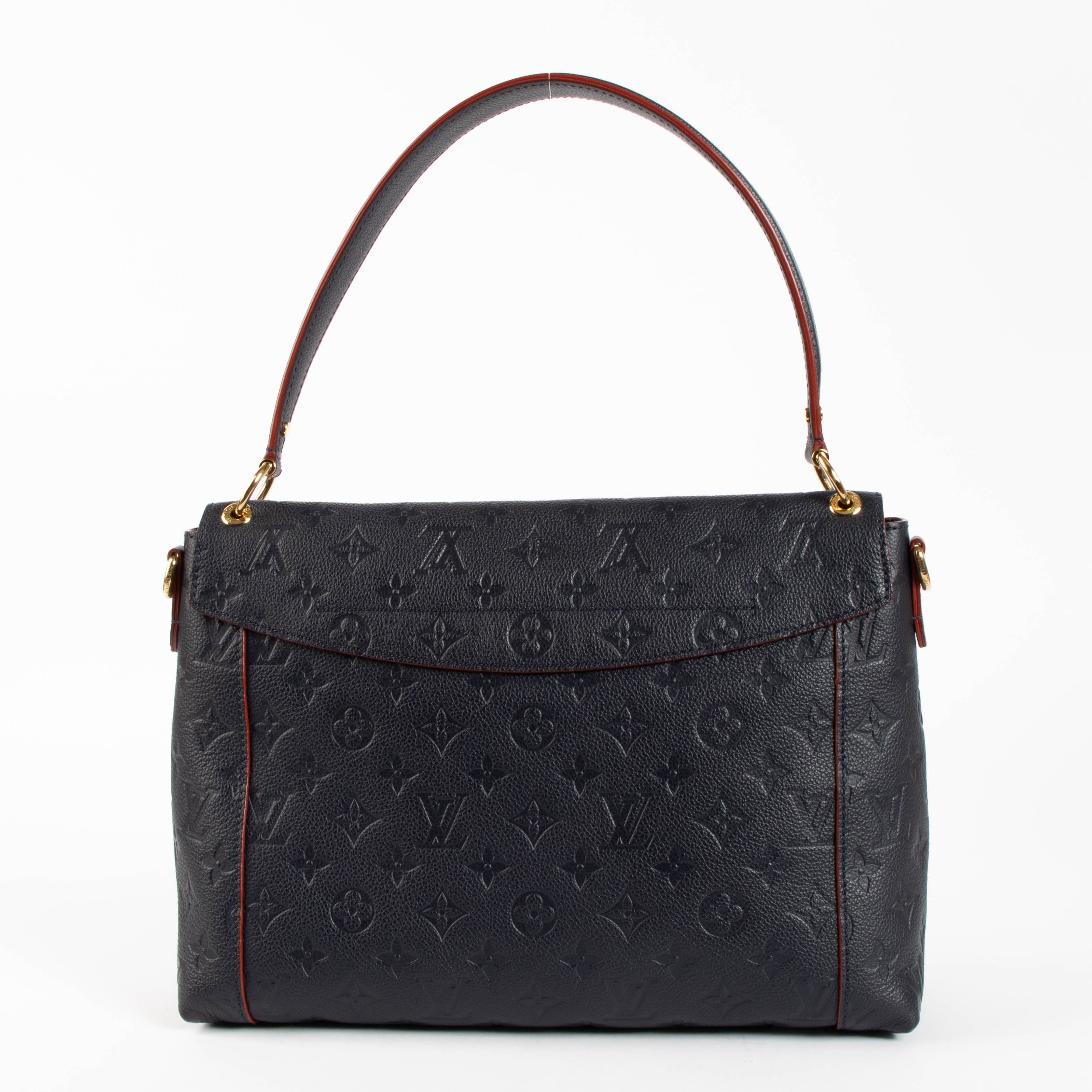 Louis Vuitton Navy Monogram Empreinte Blanche MM Bag