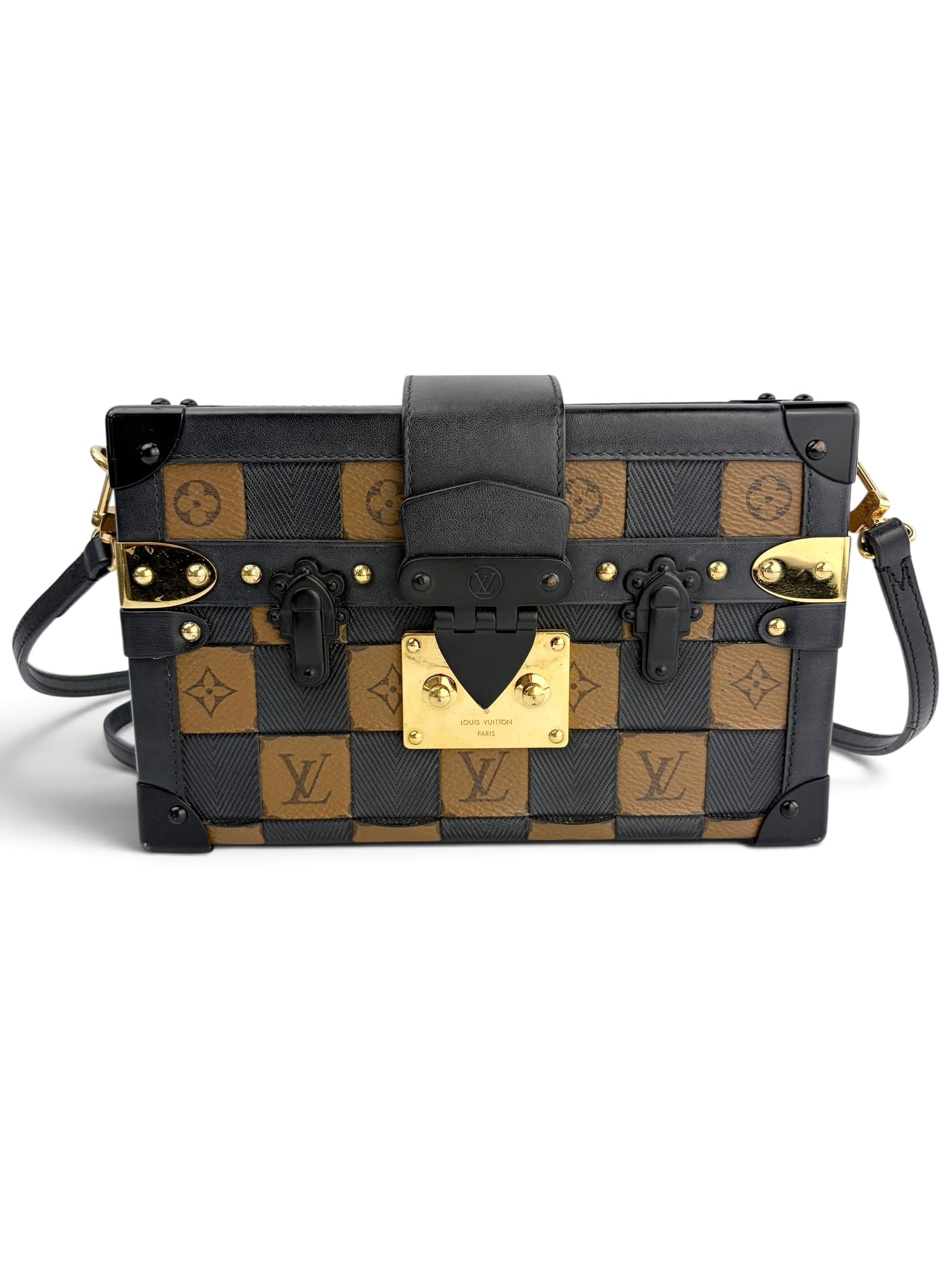 Louis Vuitton Petite Malle Damier Tressage Monogram Canvas and Leather