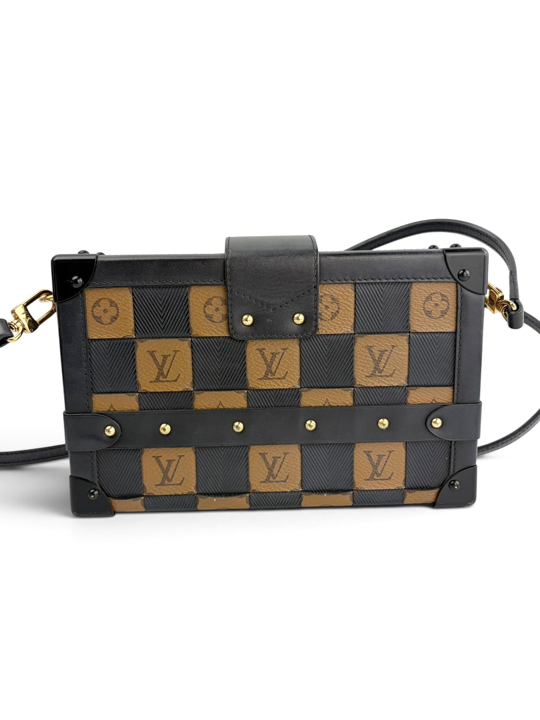 Louis Vuitton Petite Malle Damier Tressage Monogram Canvas and Leather