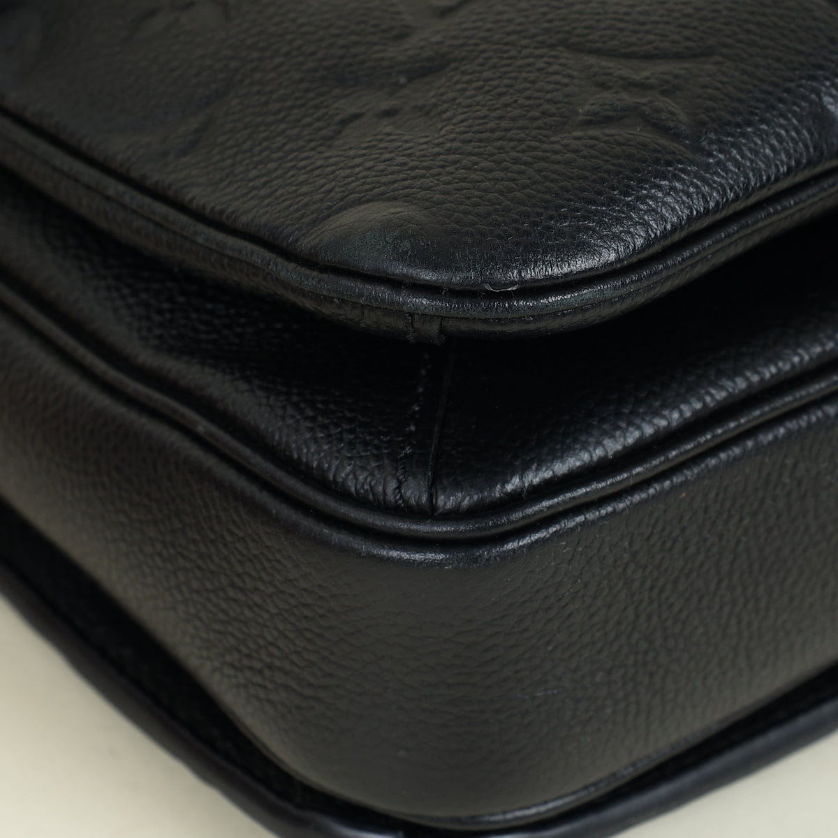Louis Vuitton Black Monogram Empreinte Pochette Metis Bag
