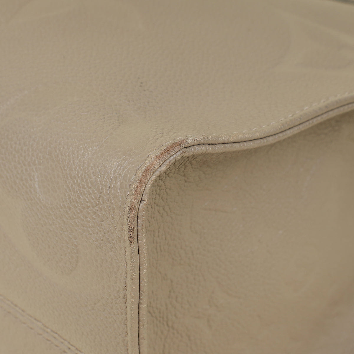Louis Vuitton Tourterelle Beige Monogram Giant Empreinte Onthego MM Bag