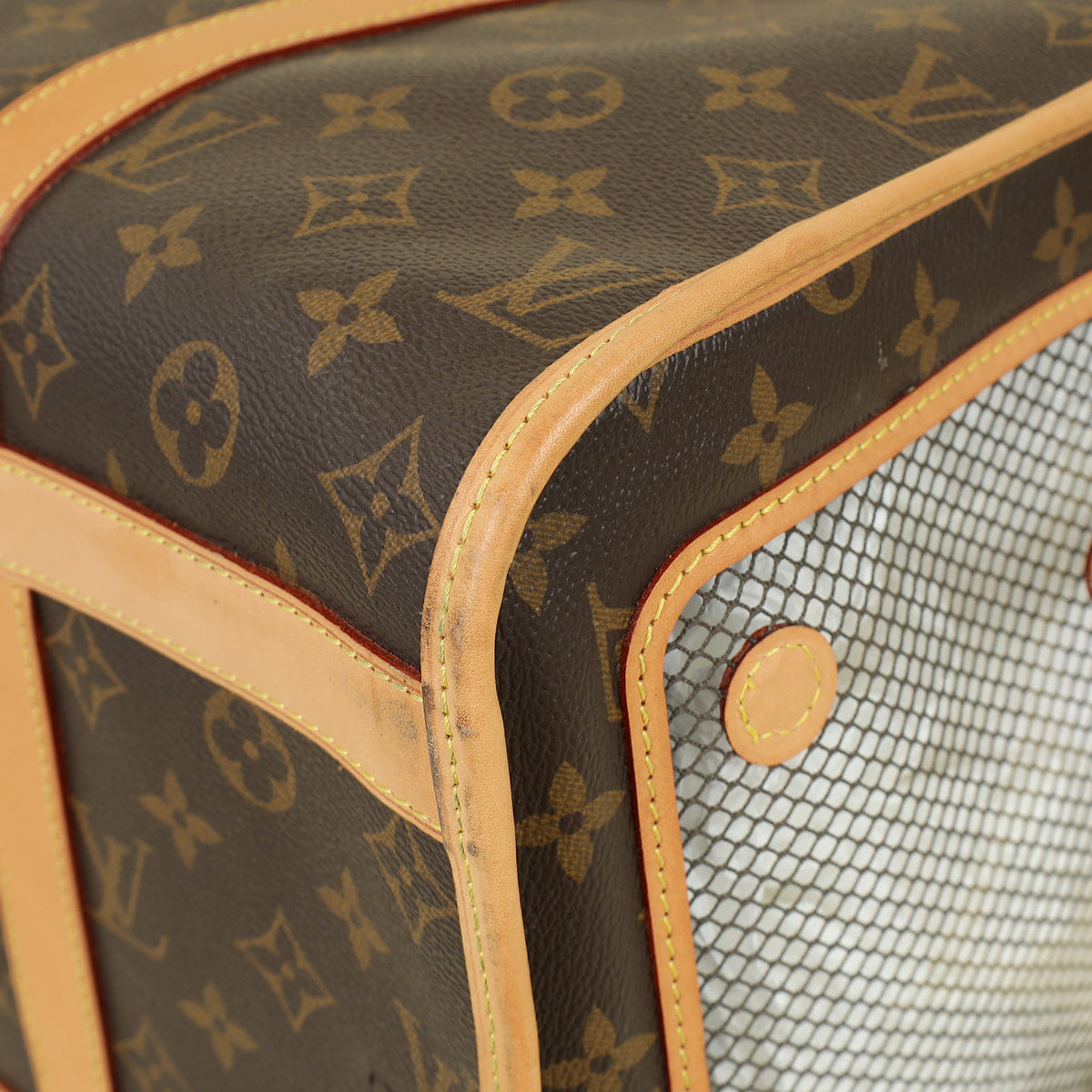 Louis Vuitton Brown Dog Carrier 40