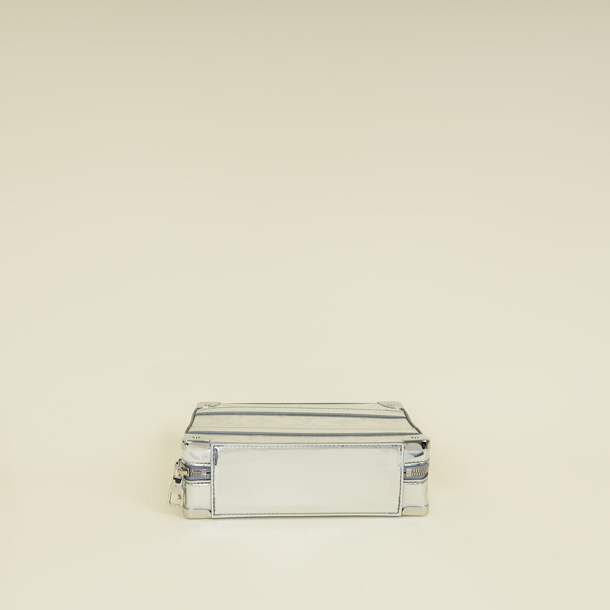 Louis Vuitton Silver Monogram Mirror Soft Handle Trunk Bag