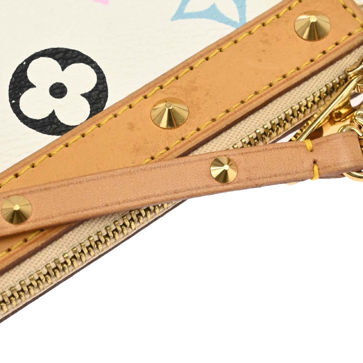 Louis Vuitton White Multicolor Pochette Accessoires M92649